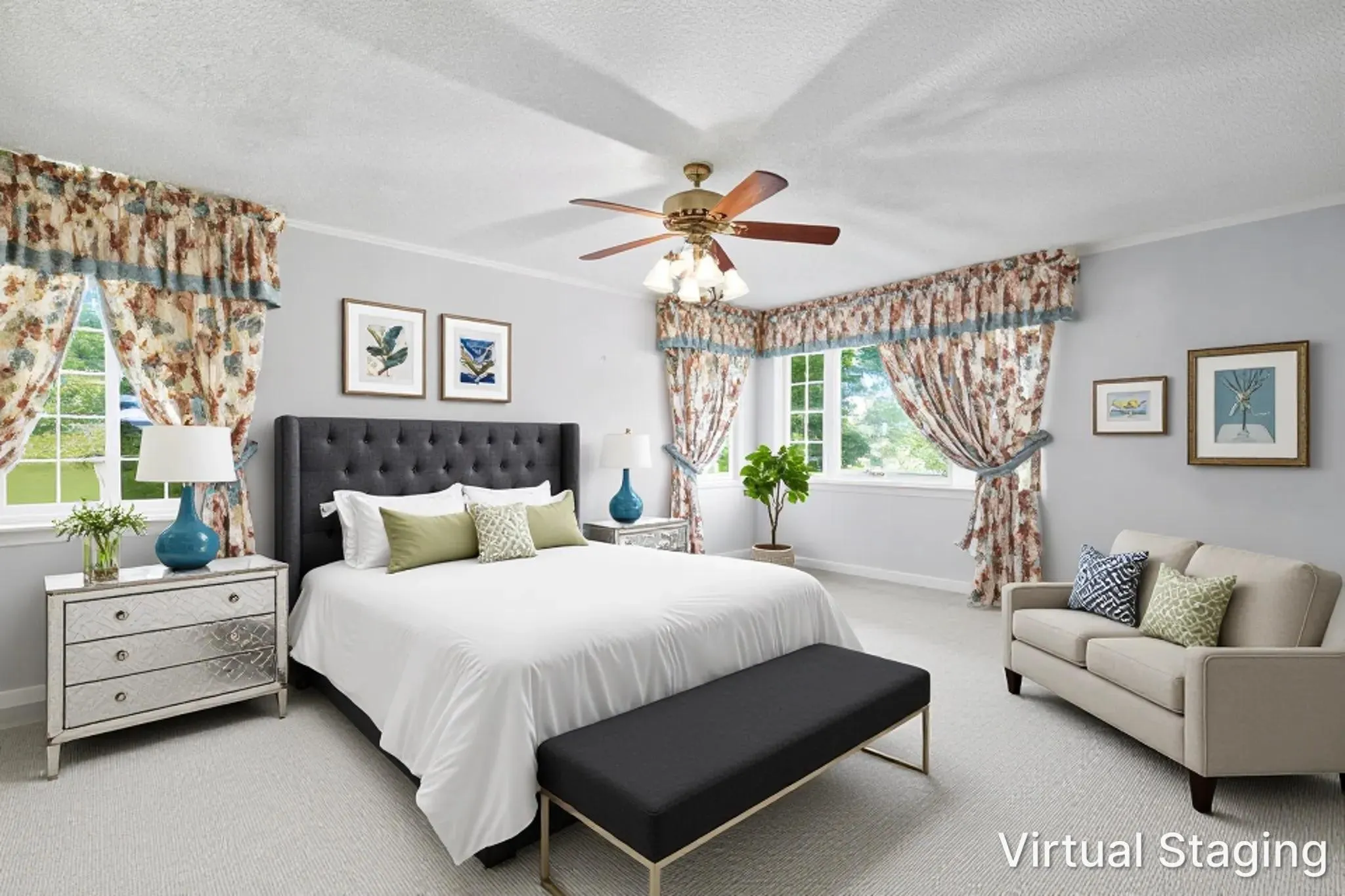 2nd primary suite - virtually staged