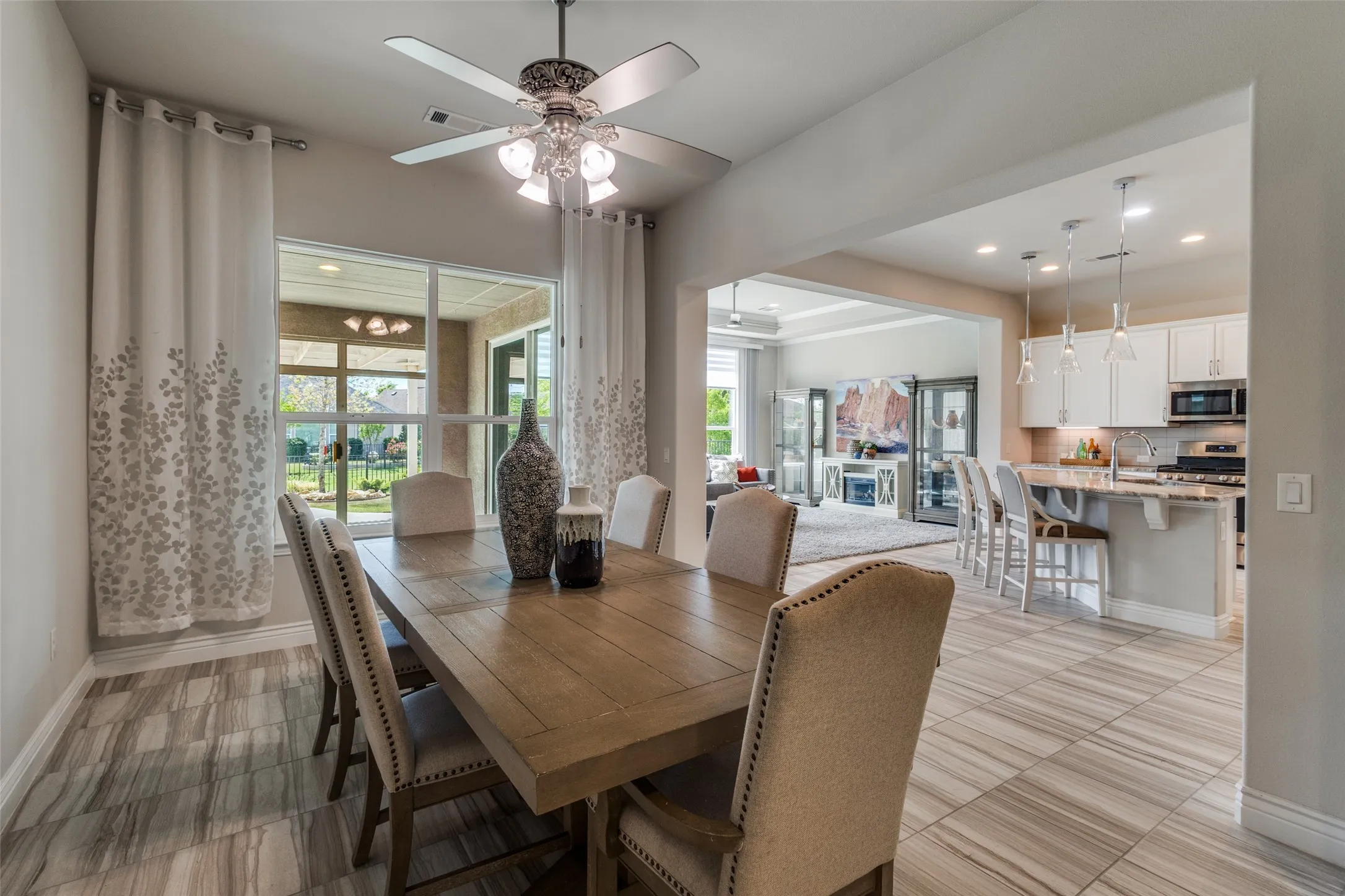 YOU WILL SEE THIS DINING ROOM VOID OF FURNISHINGS.