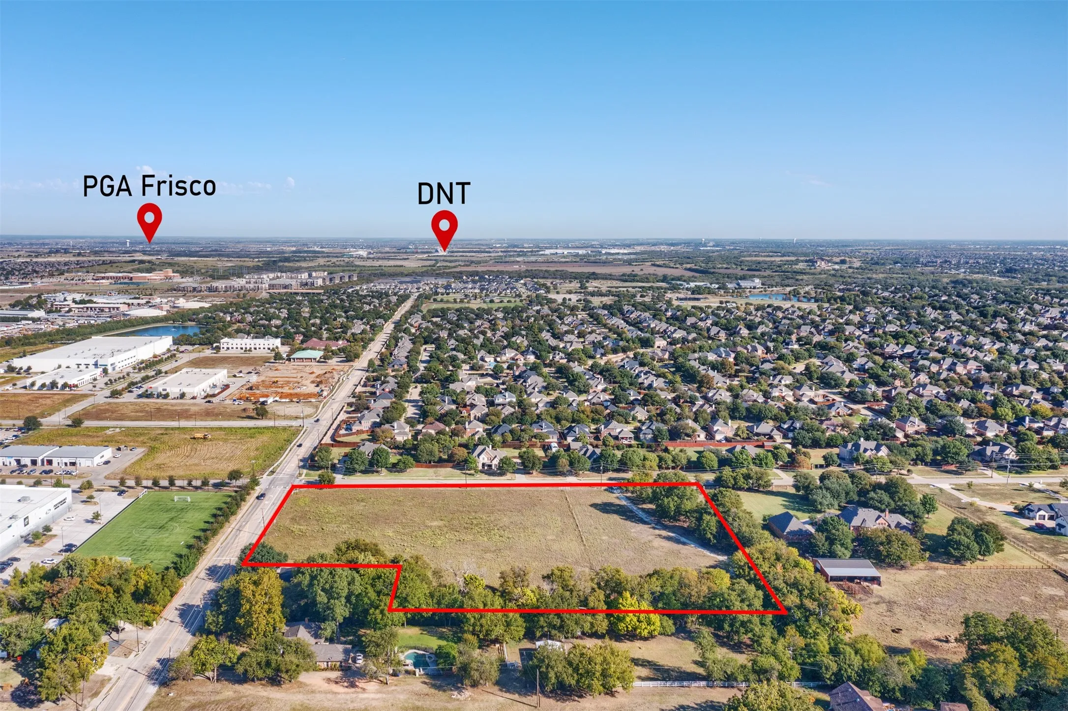 Residential acreage in heart of Frisco