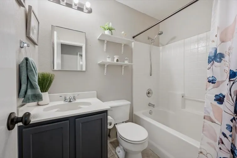 hall bath for kids and guests