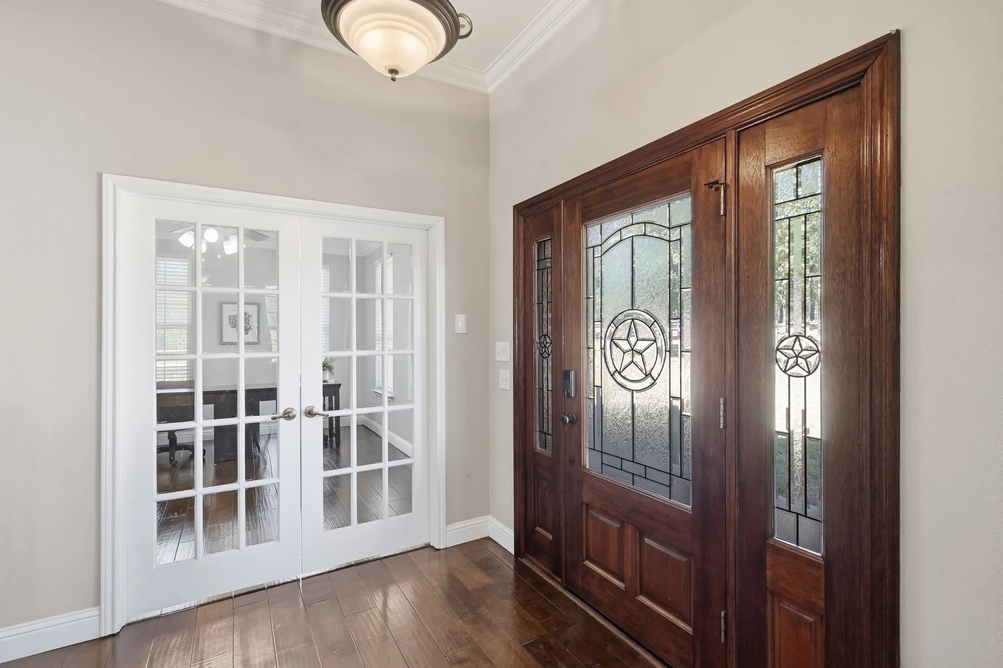 French doors leading to your private office
