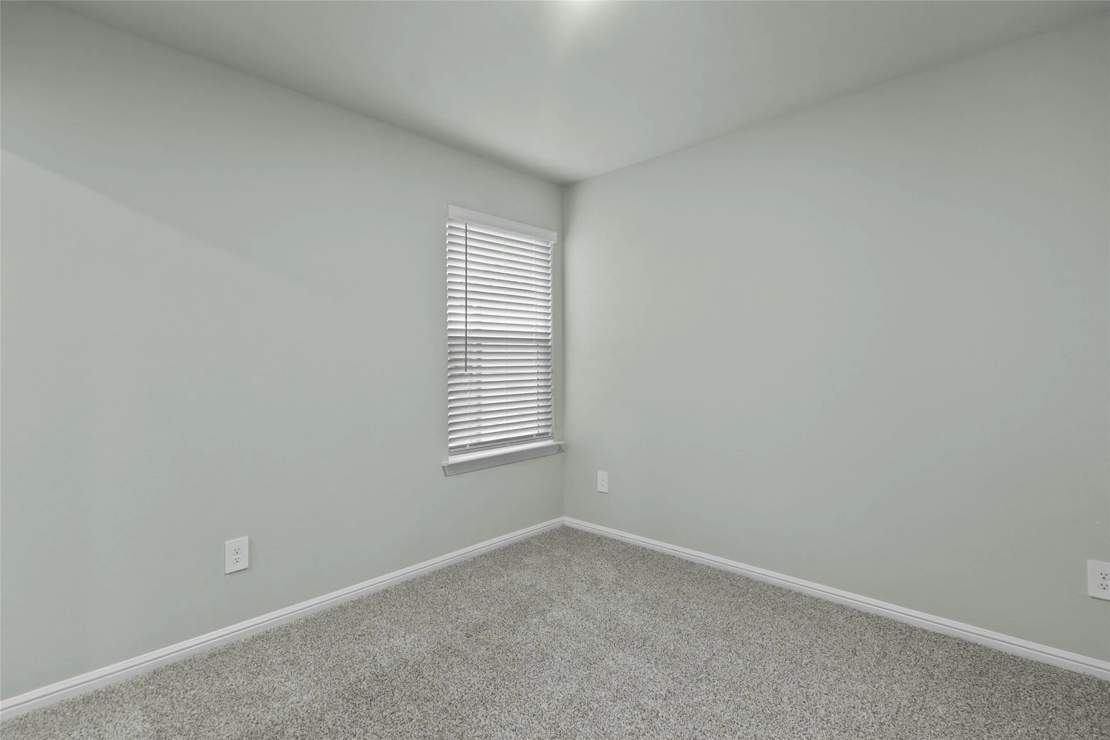Bedroom with baseboards and carpet