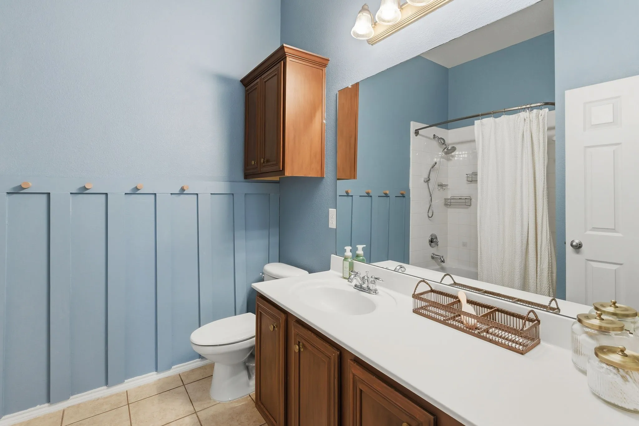 Bathroom with custom woodwork