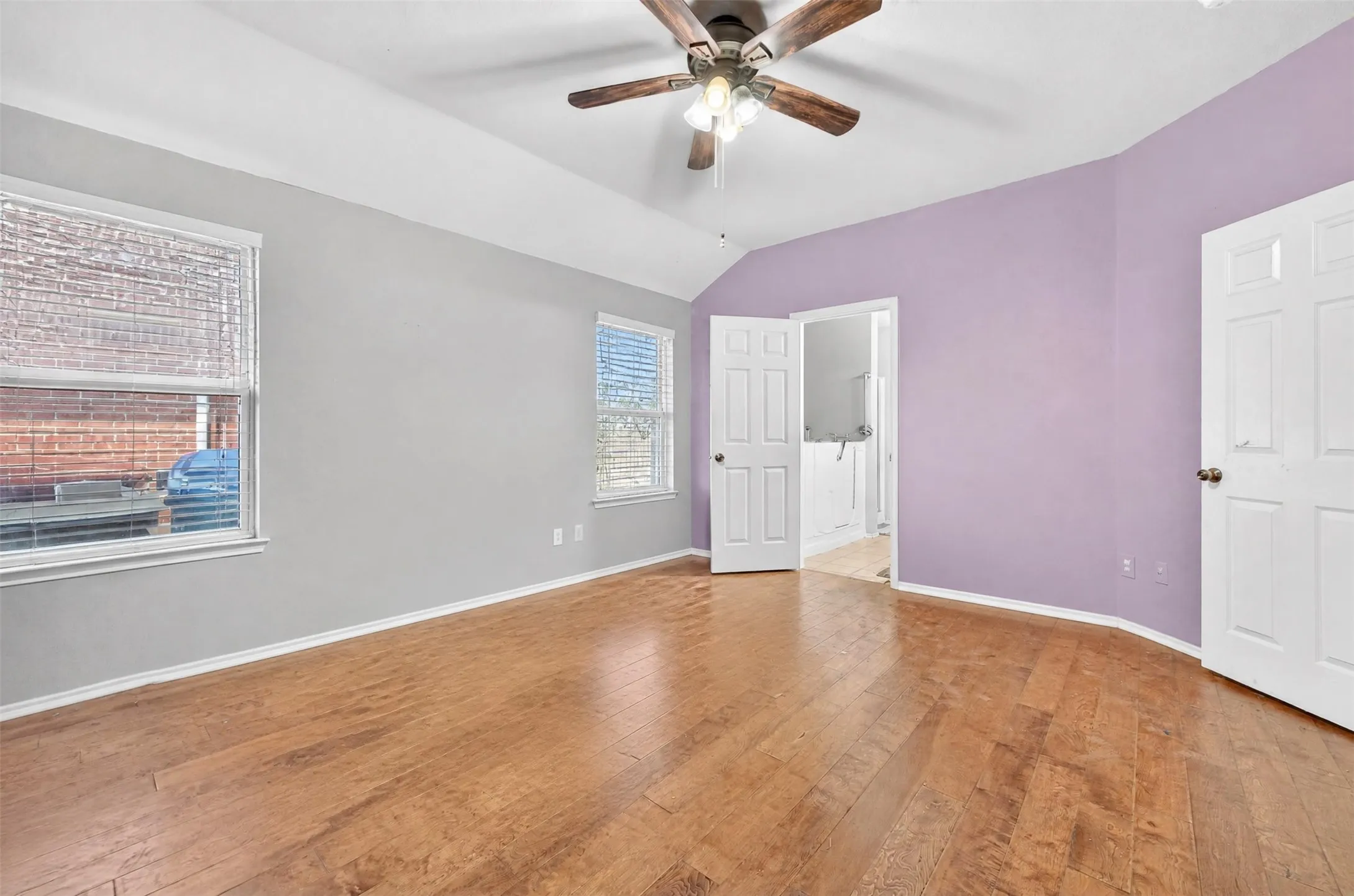 Primary Bedroom is spacious 13 x 15