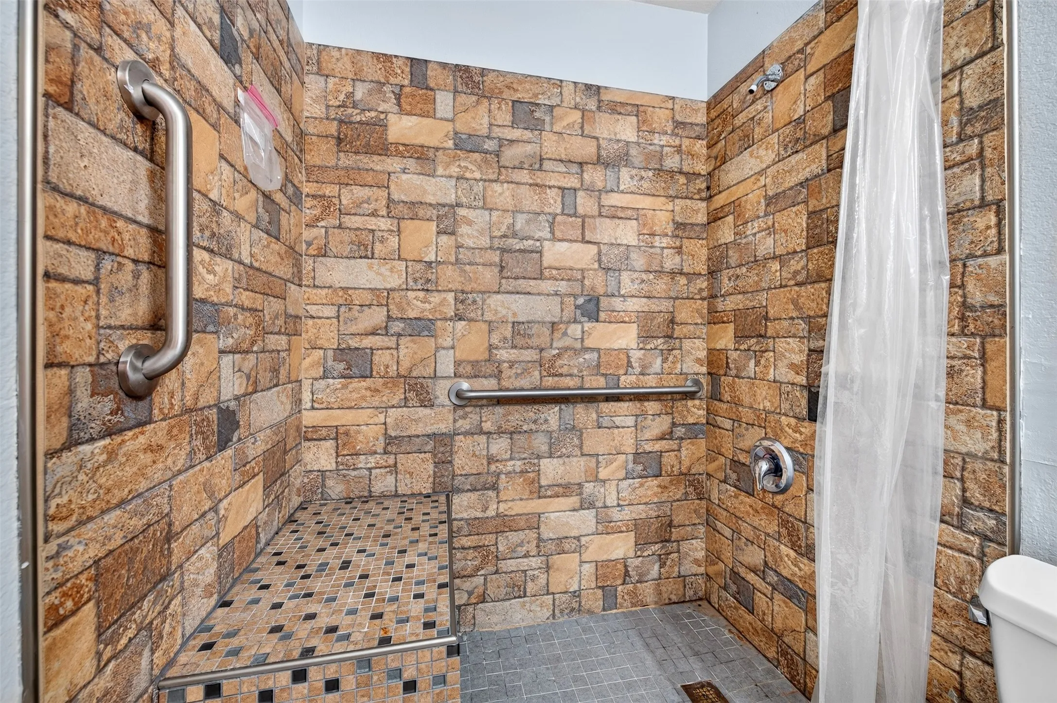 Custom  shower in the guest Bathroom