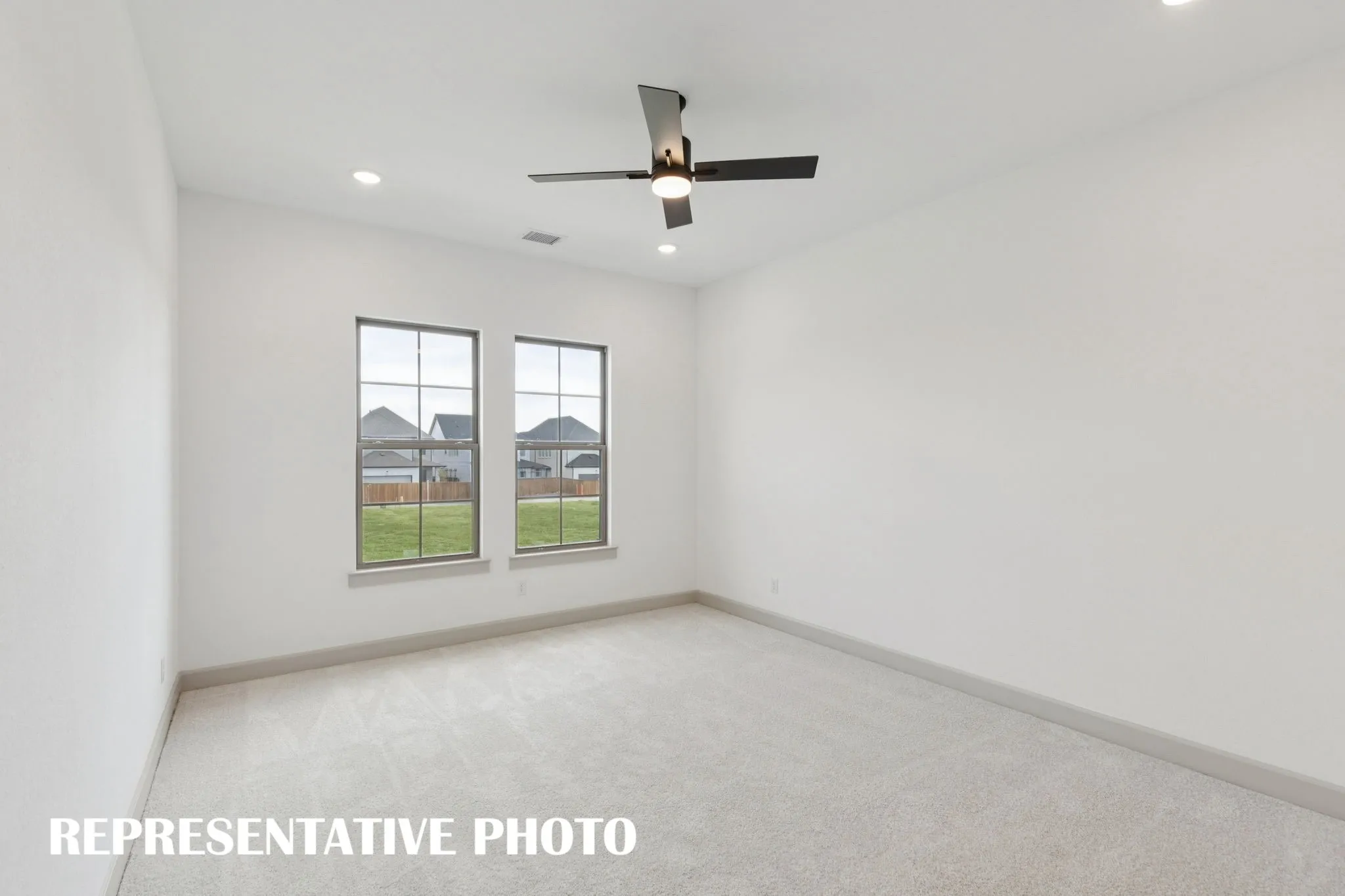 You'll love this spacious, light filled owner's suite!  REPRESENTATIVE PHOTO