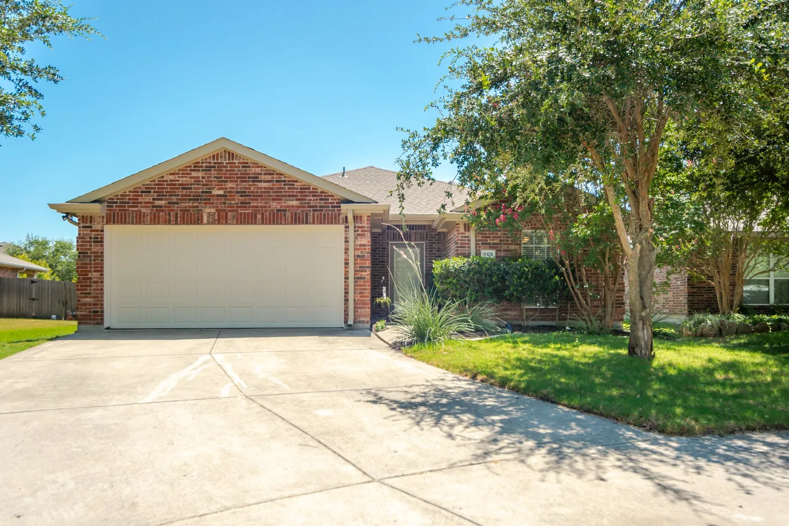 Front entry garage for easy in and out.