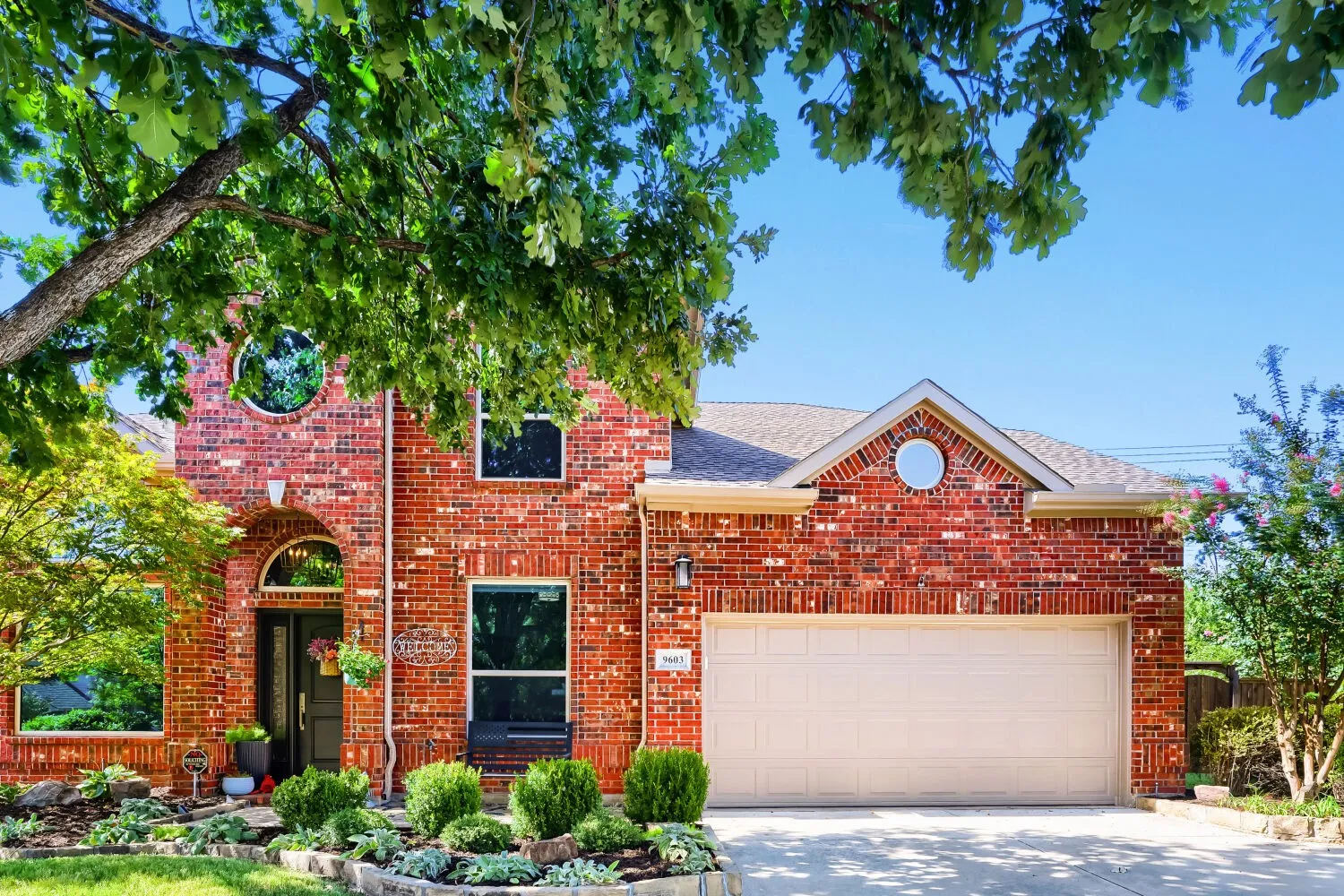 This home features a rare three-car tandem garage.