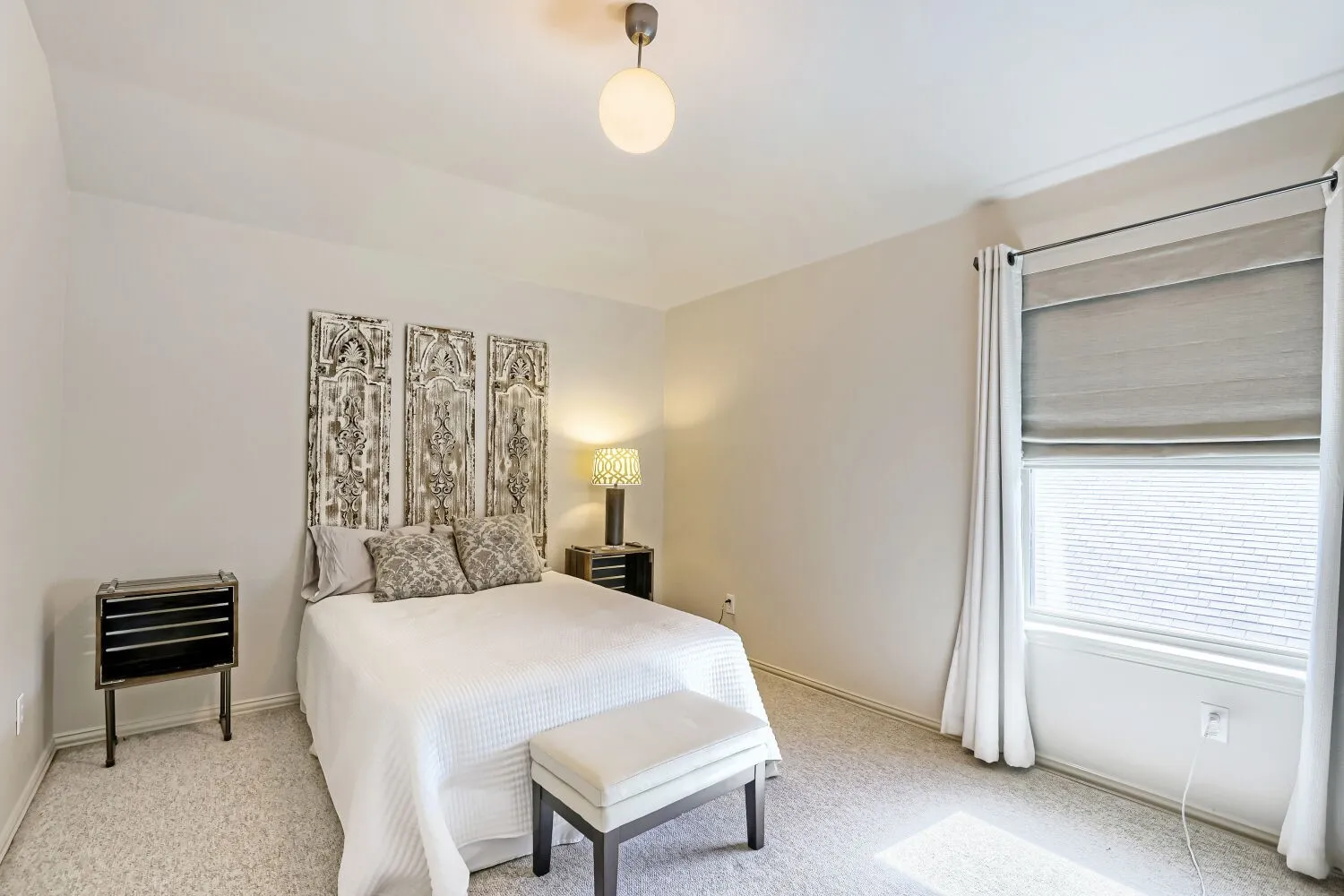 Spacious bedroom with walk-in closet.