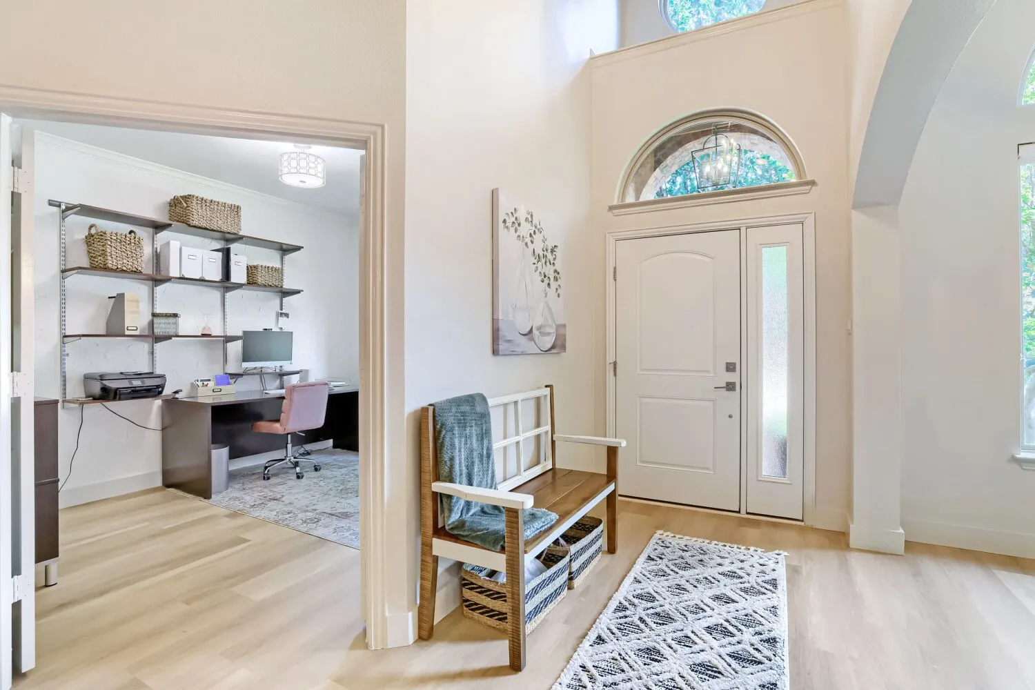 Well-lit and spacious entrance.