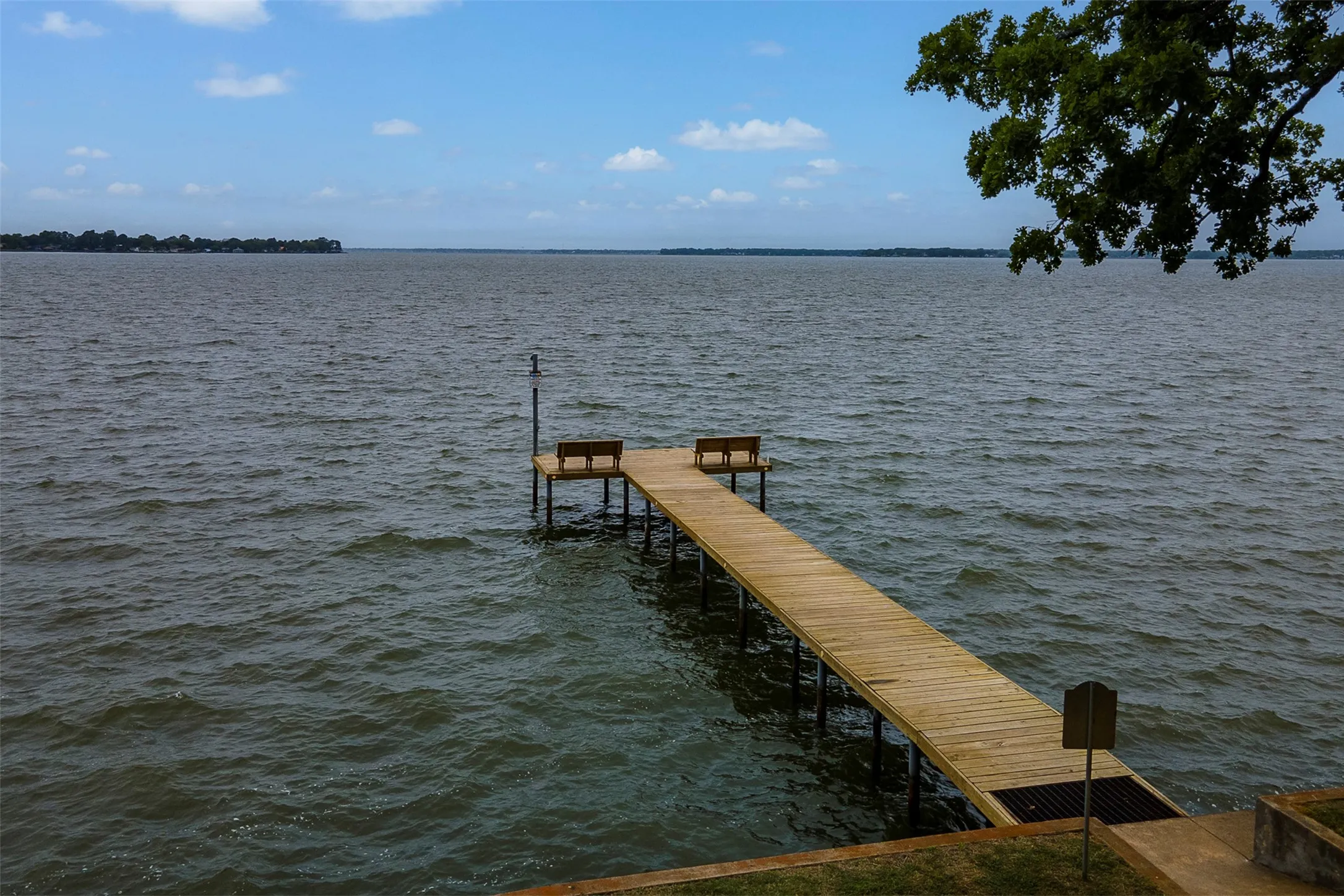 Community Dock with Fishing Benches