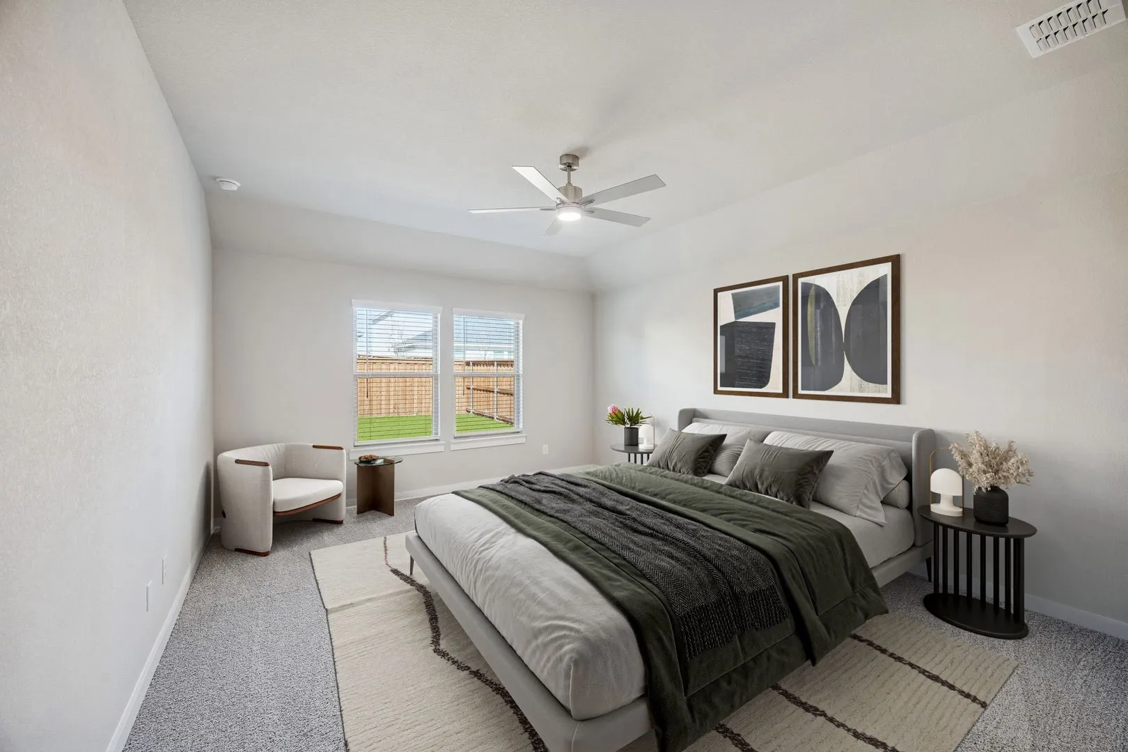 Primary Suite in the Heisman home plan by Trophy Signature Homes – REPRESENTATIVE PHOTO