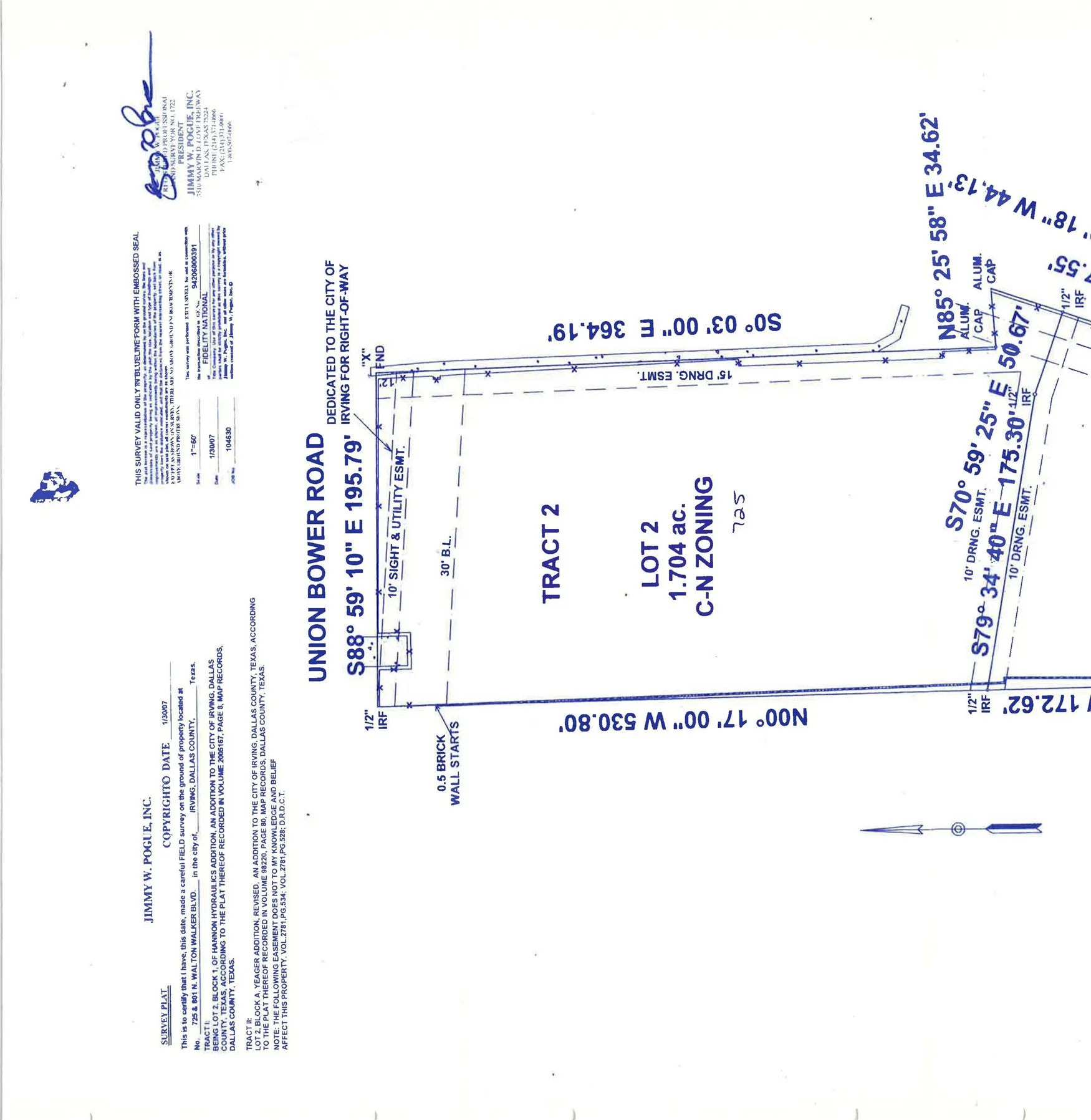 Tract 1 -Lot 1 was sold. this reference was extracted from the larger survey