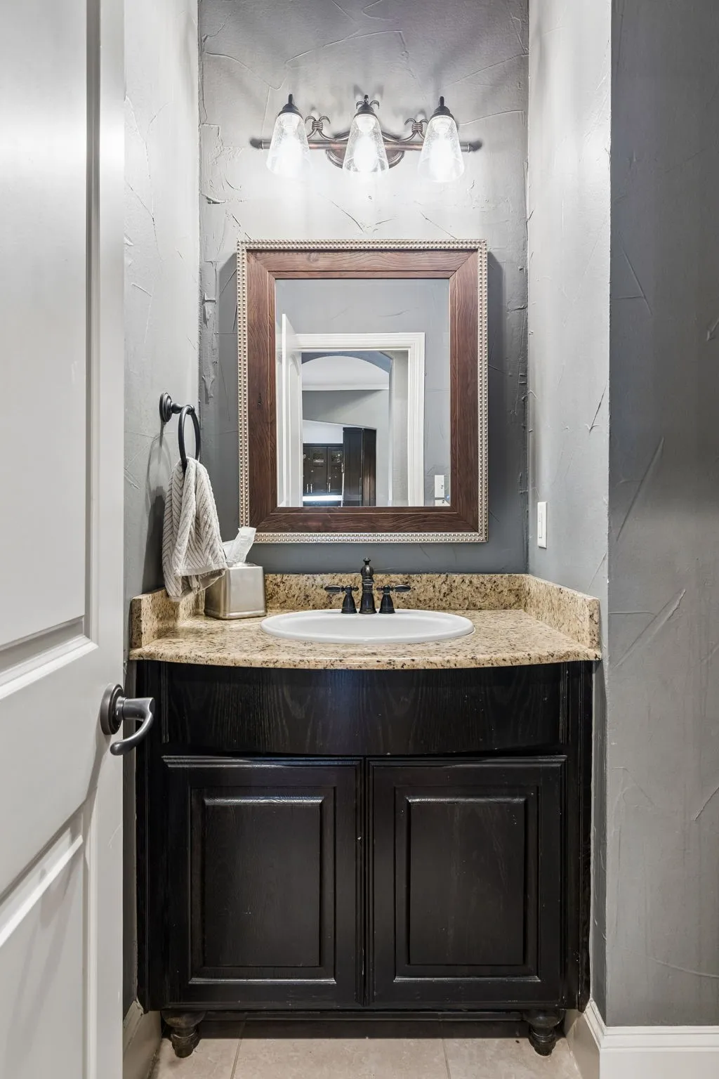 First floor half bath