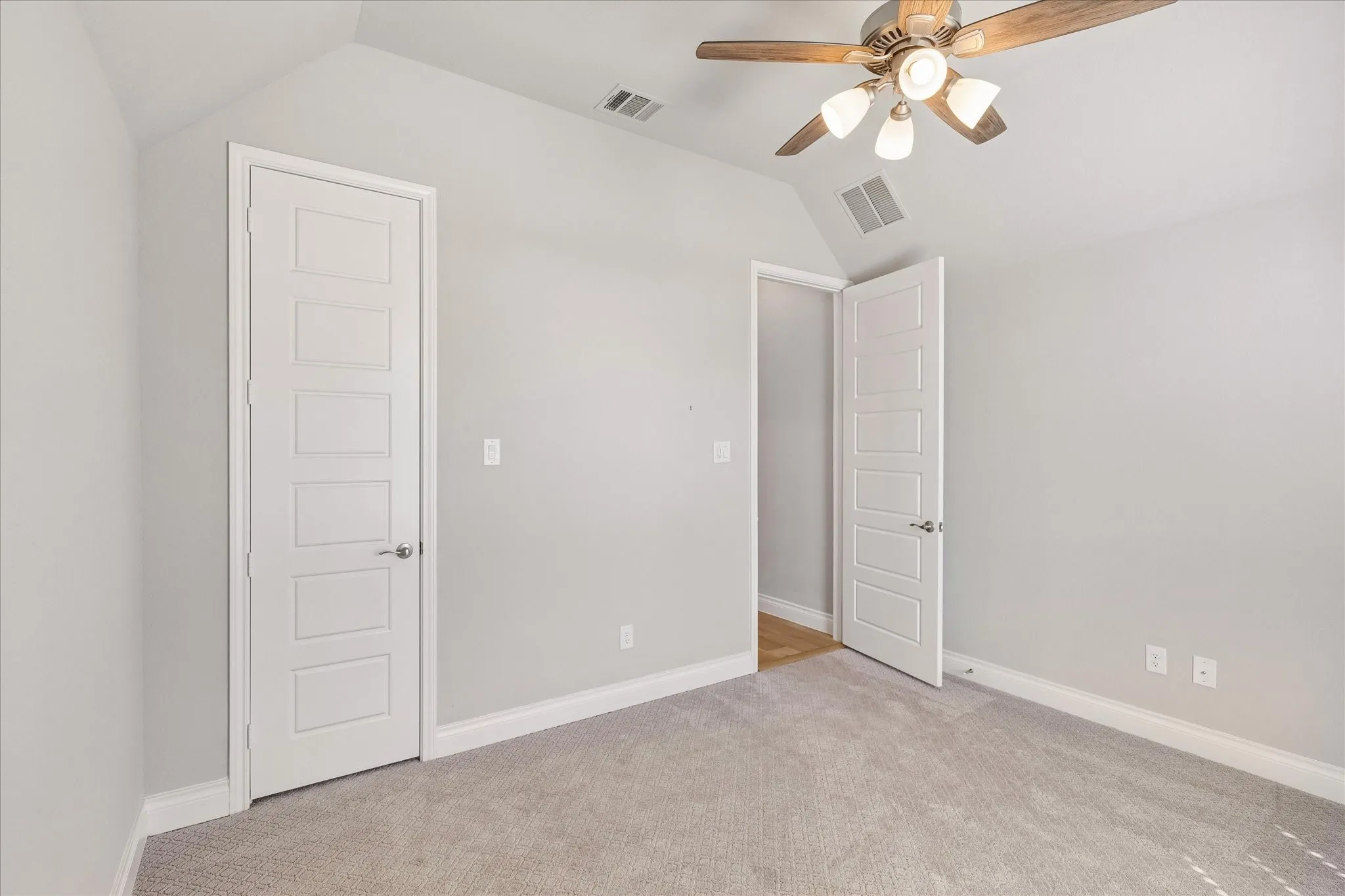 Front bedroom with walk-in closet