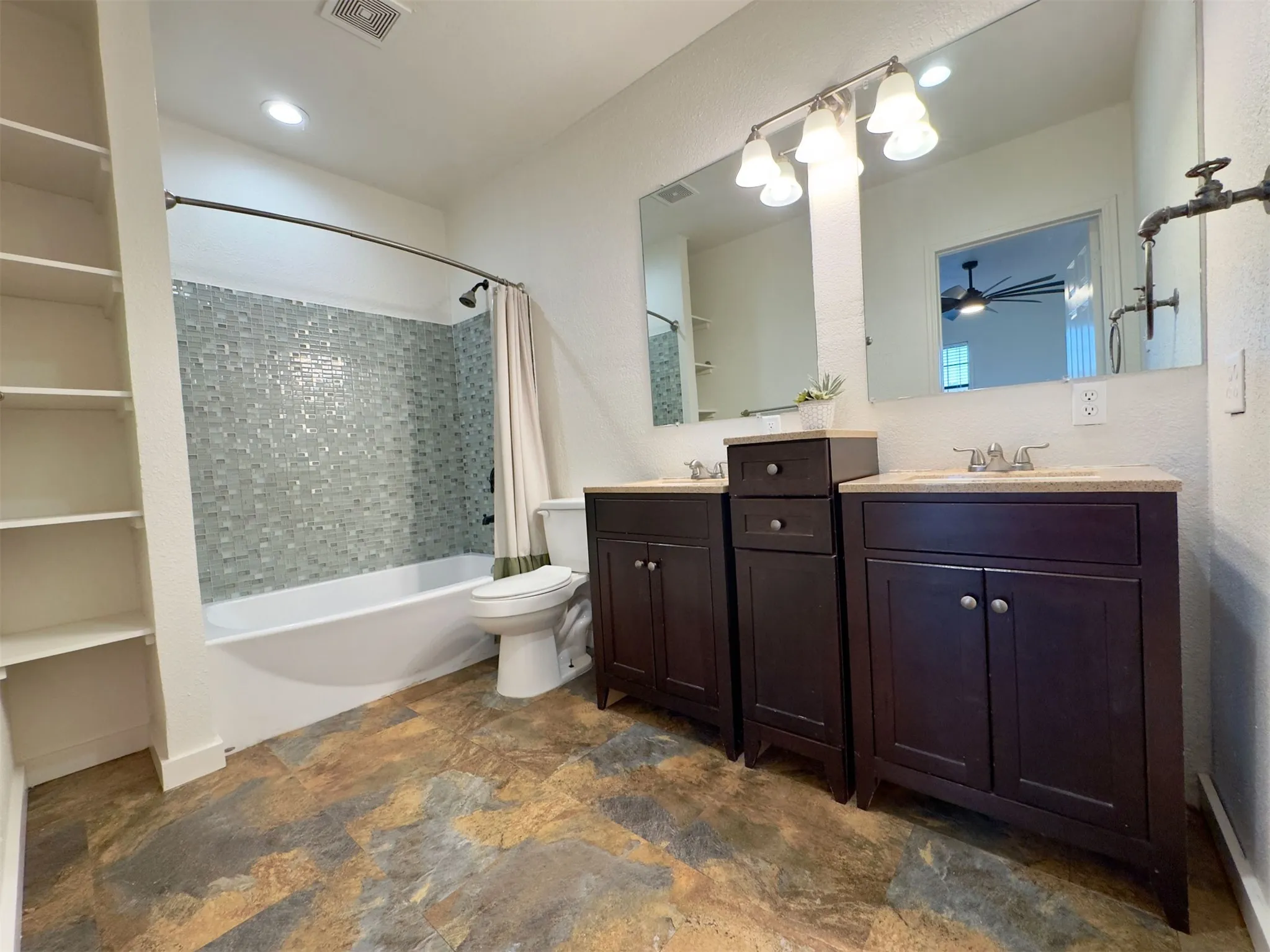 Ensuite primary full bathroom with double sinks
