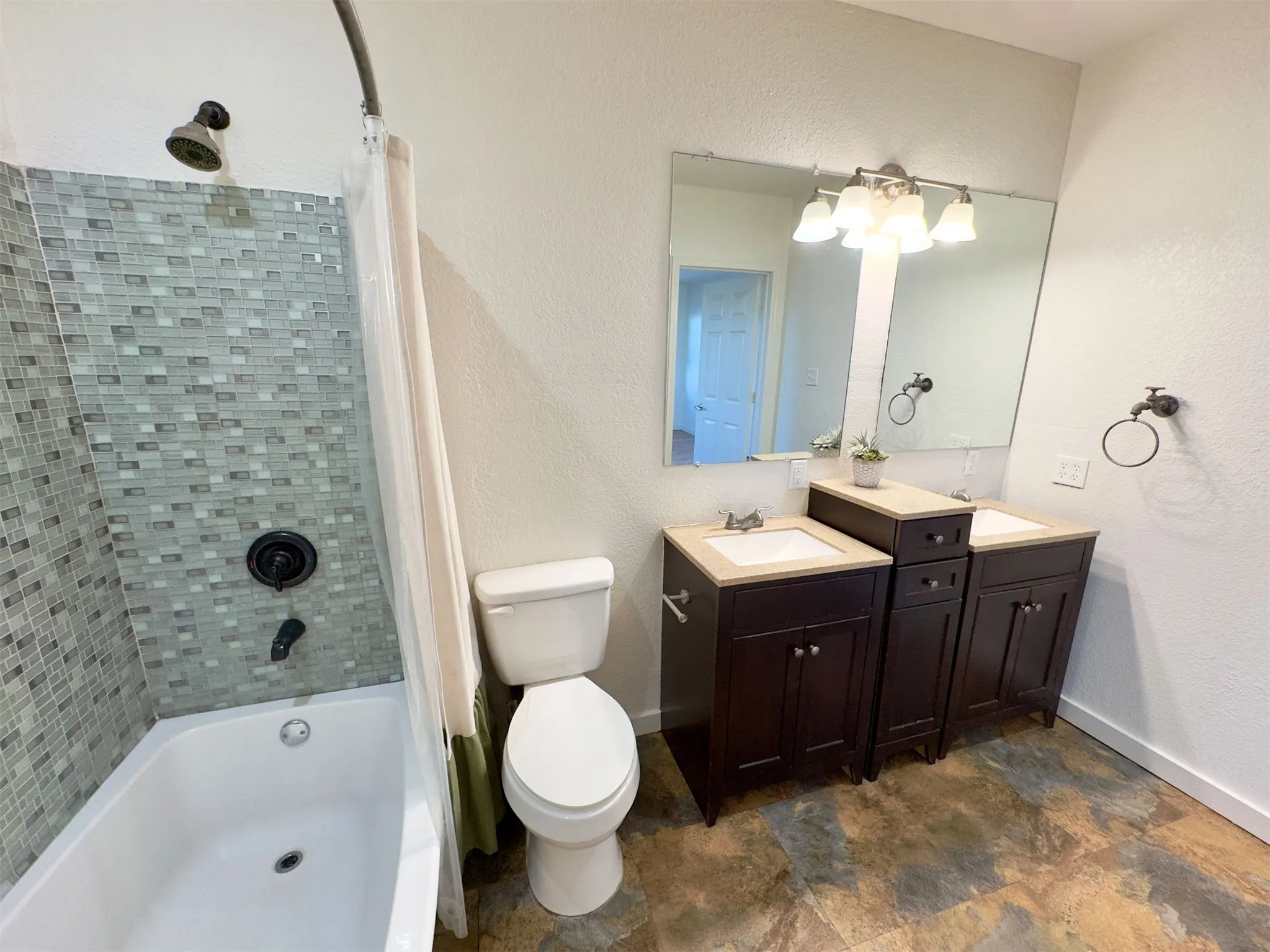 Ensuite primary full bathroom with double sinks