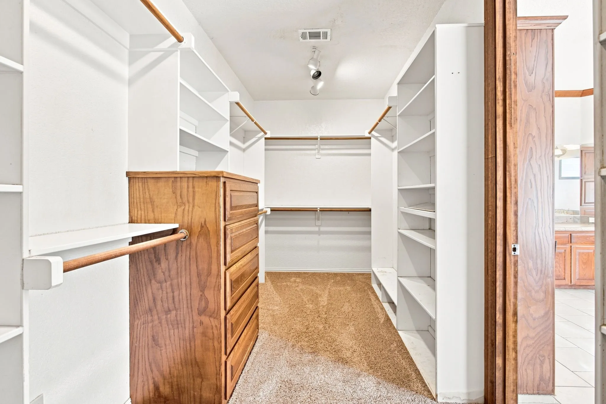 Primary closet