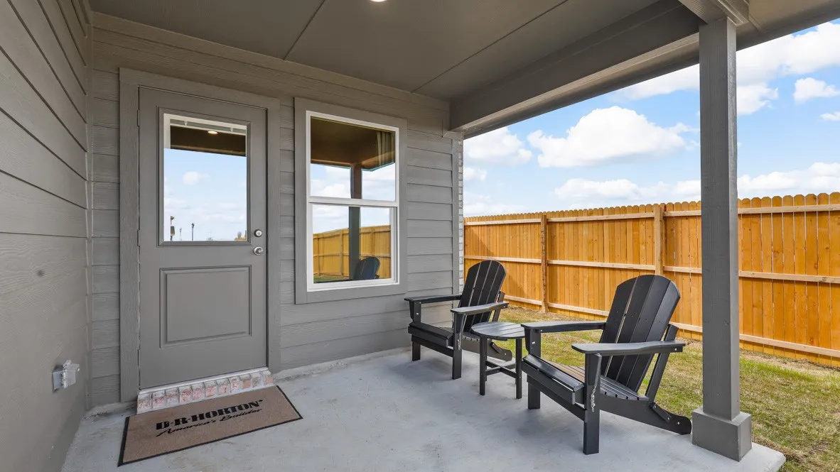 Patio - All Home and community information, including pricing, included features, terms, availability and amenities, are subject to change at any time without notice or obligation. All Drawings, pictures, photographs, video, square footages, floor plans, elevations, features, colors and sizes are approximate for illustration purposes only and will vary from the homes as built.
