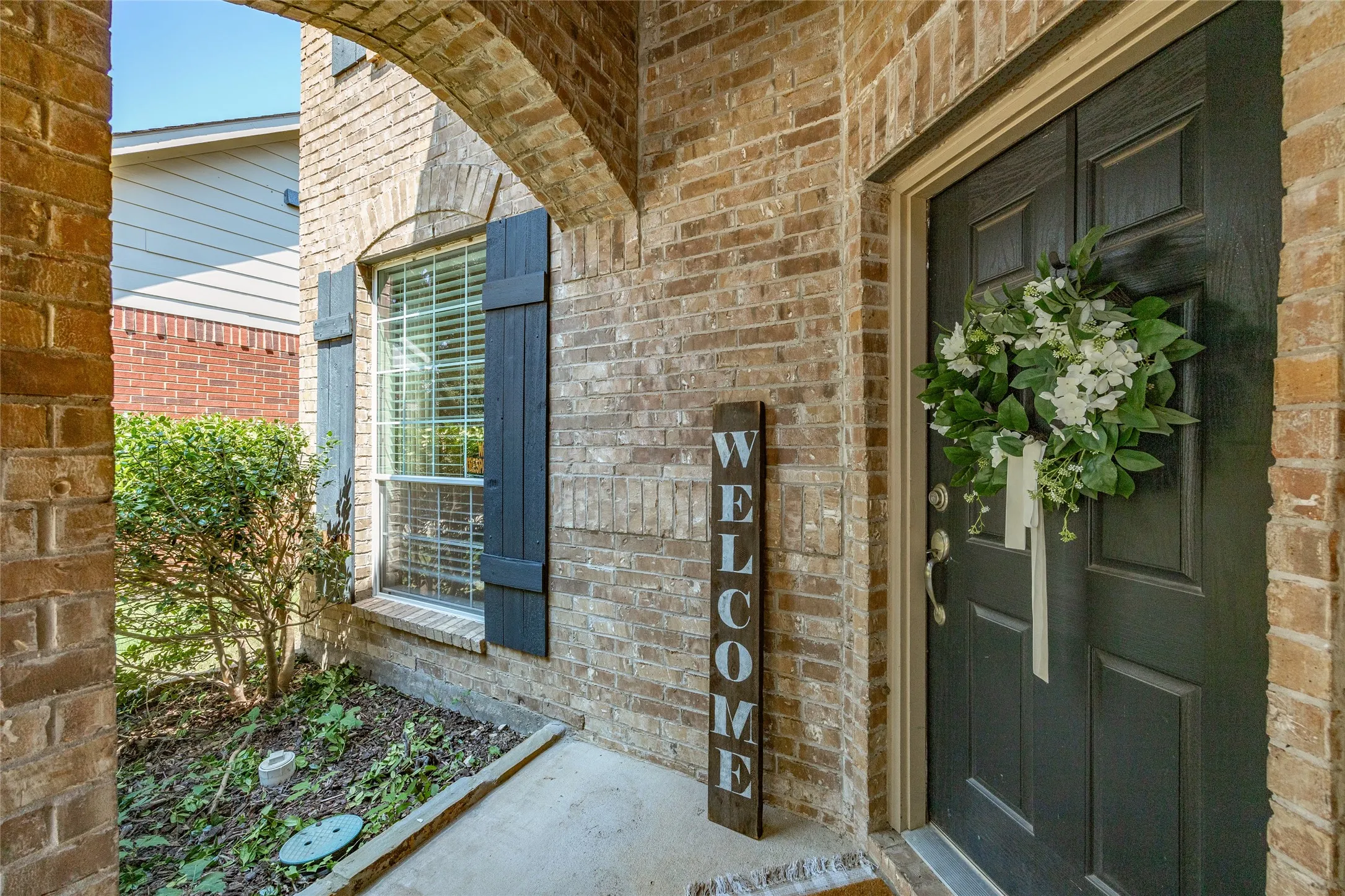 Inviting fron porch welcomes you to your new home!
