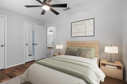 Second bedroom virtually staged.