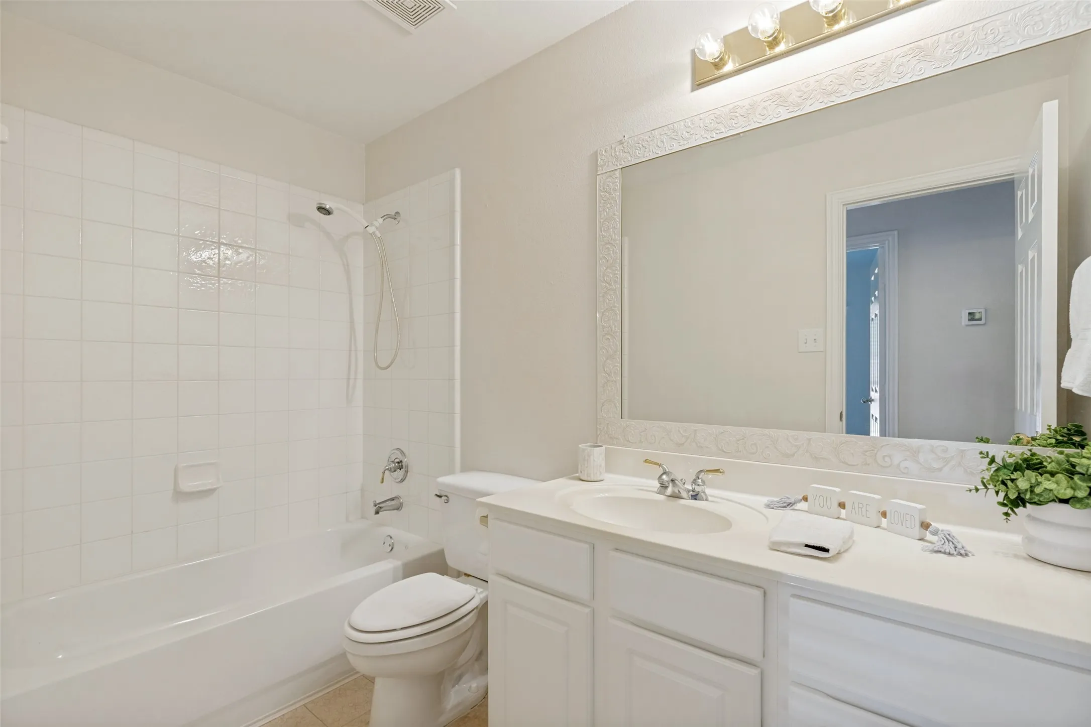 Guest Bathroom with Dual Sinks
