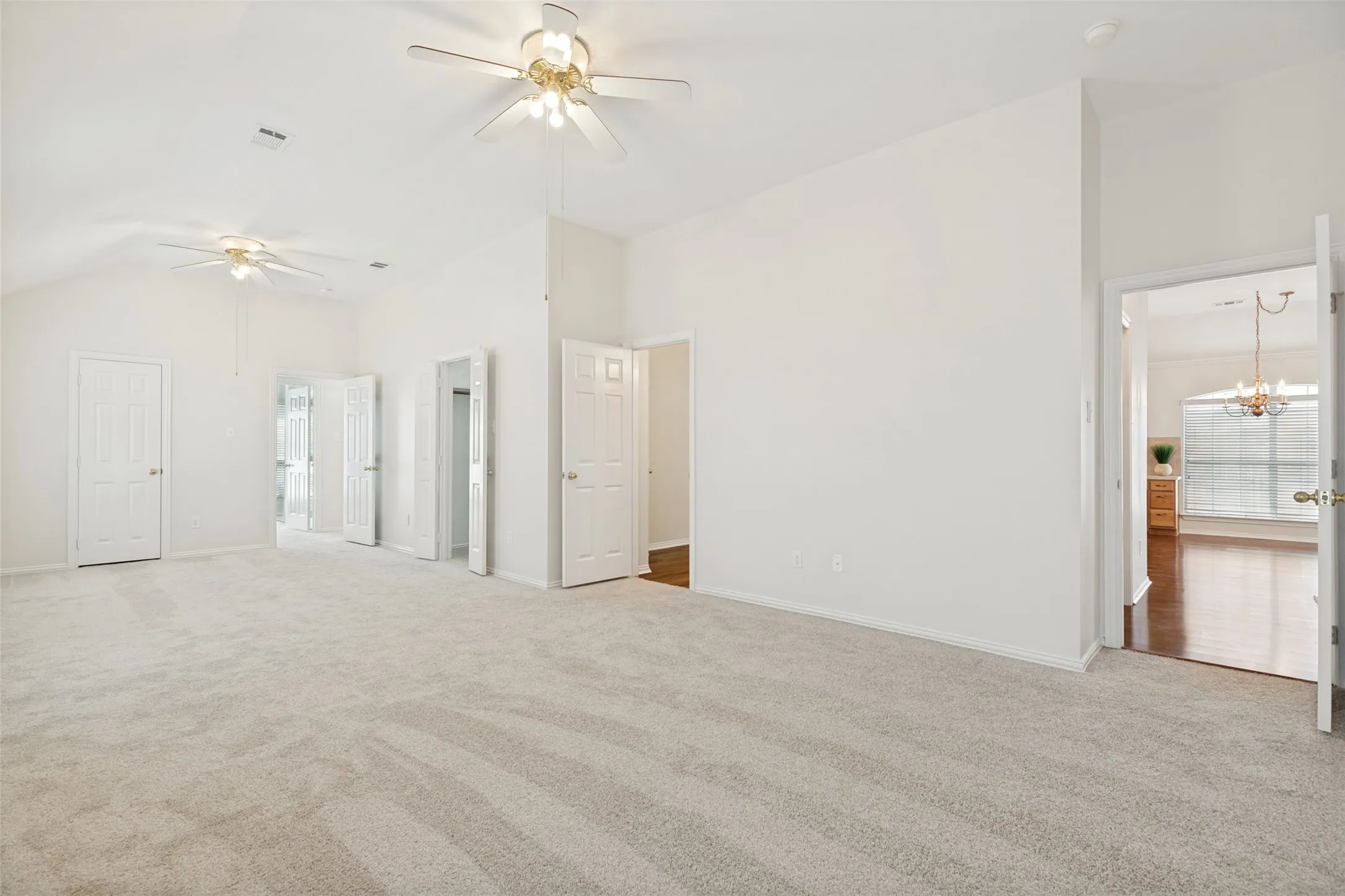 Primary Bedroom with New Carpet