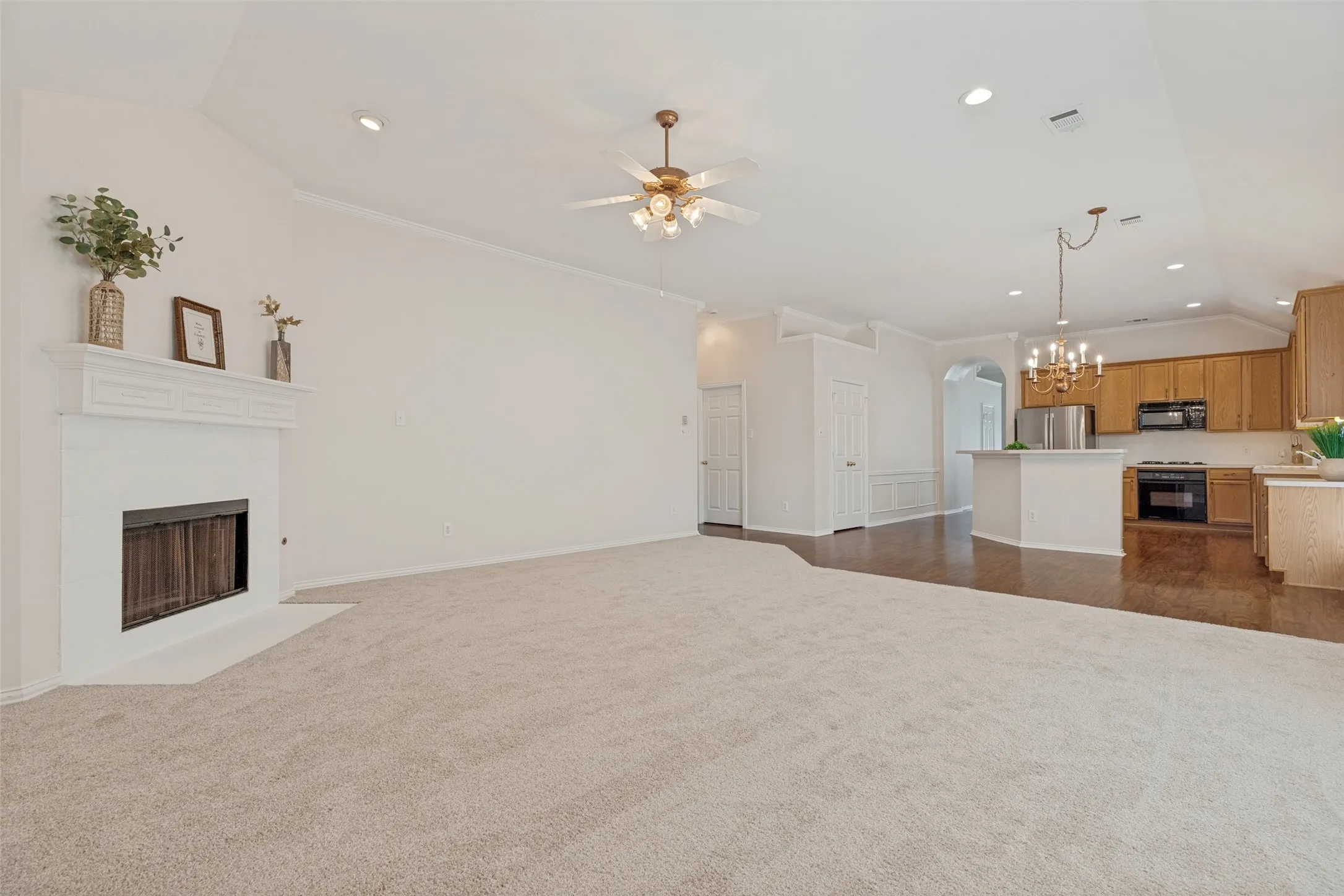 Family Room Open to Kitchen