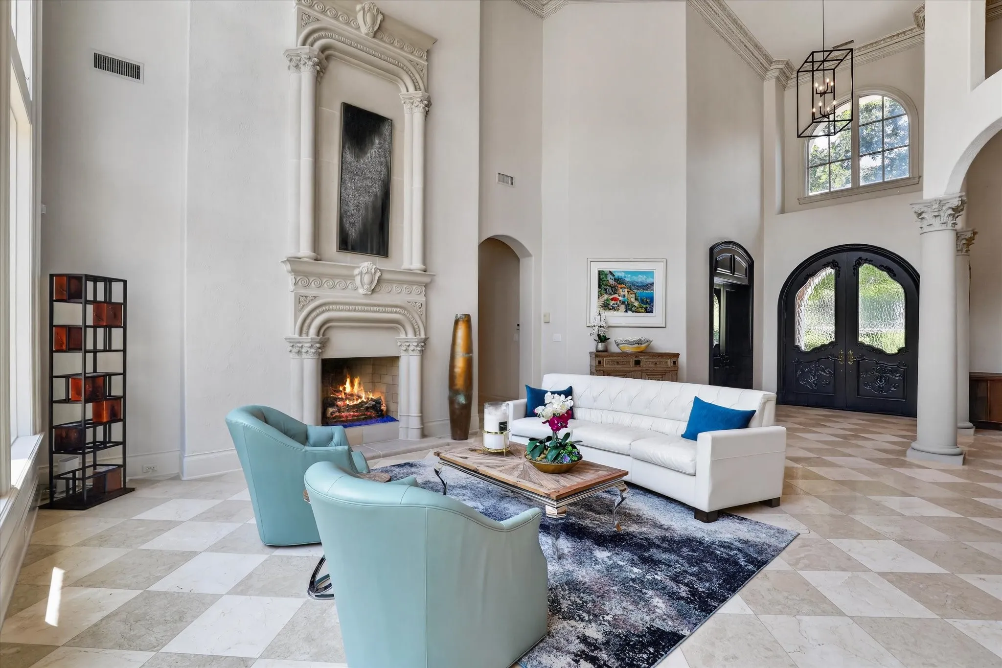 A view from the Living Room into the Entry.