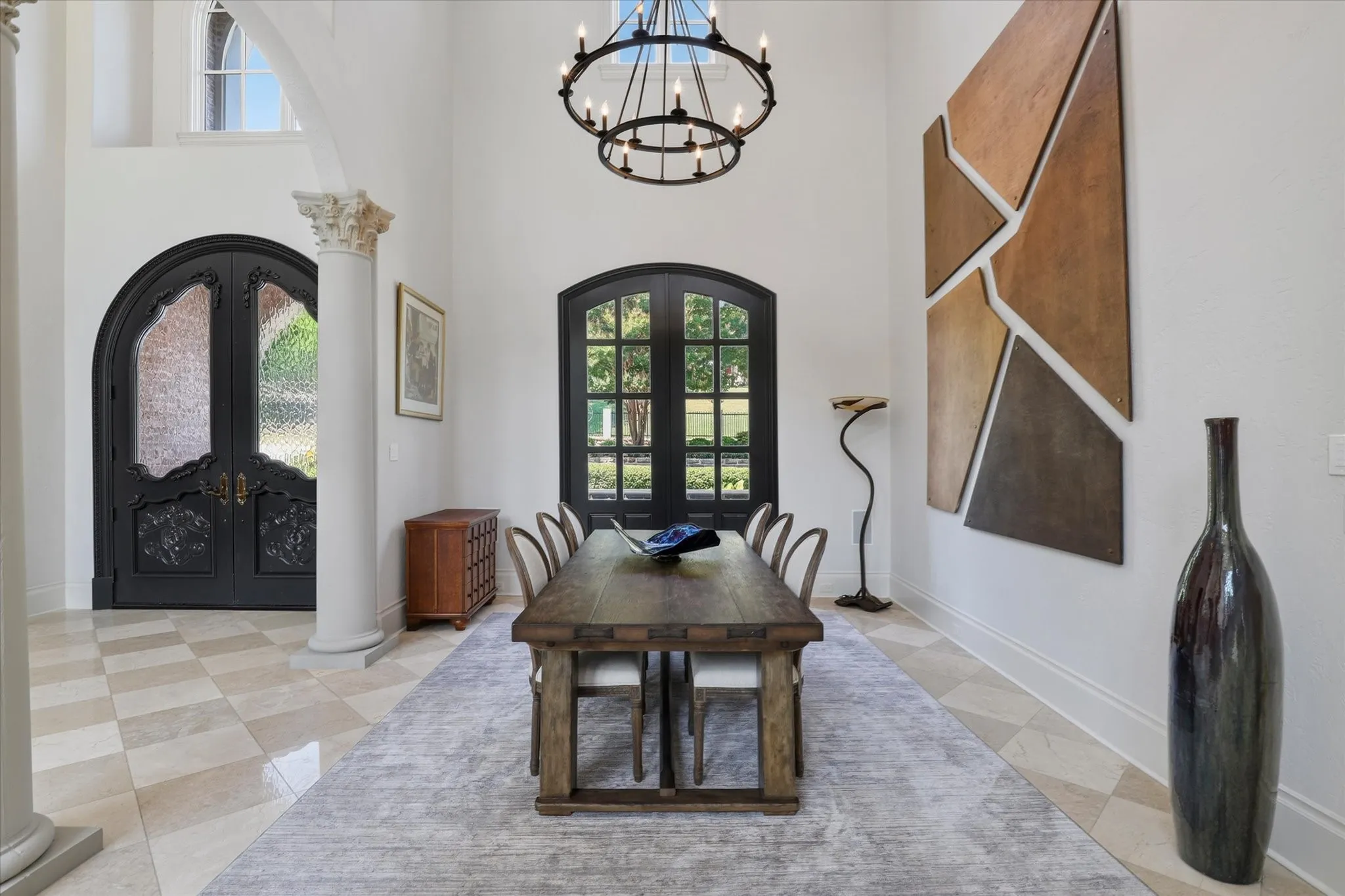 The Dining Room comes with a custom piece of art that lights up.  It's very unique and one of a kind.