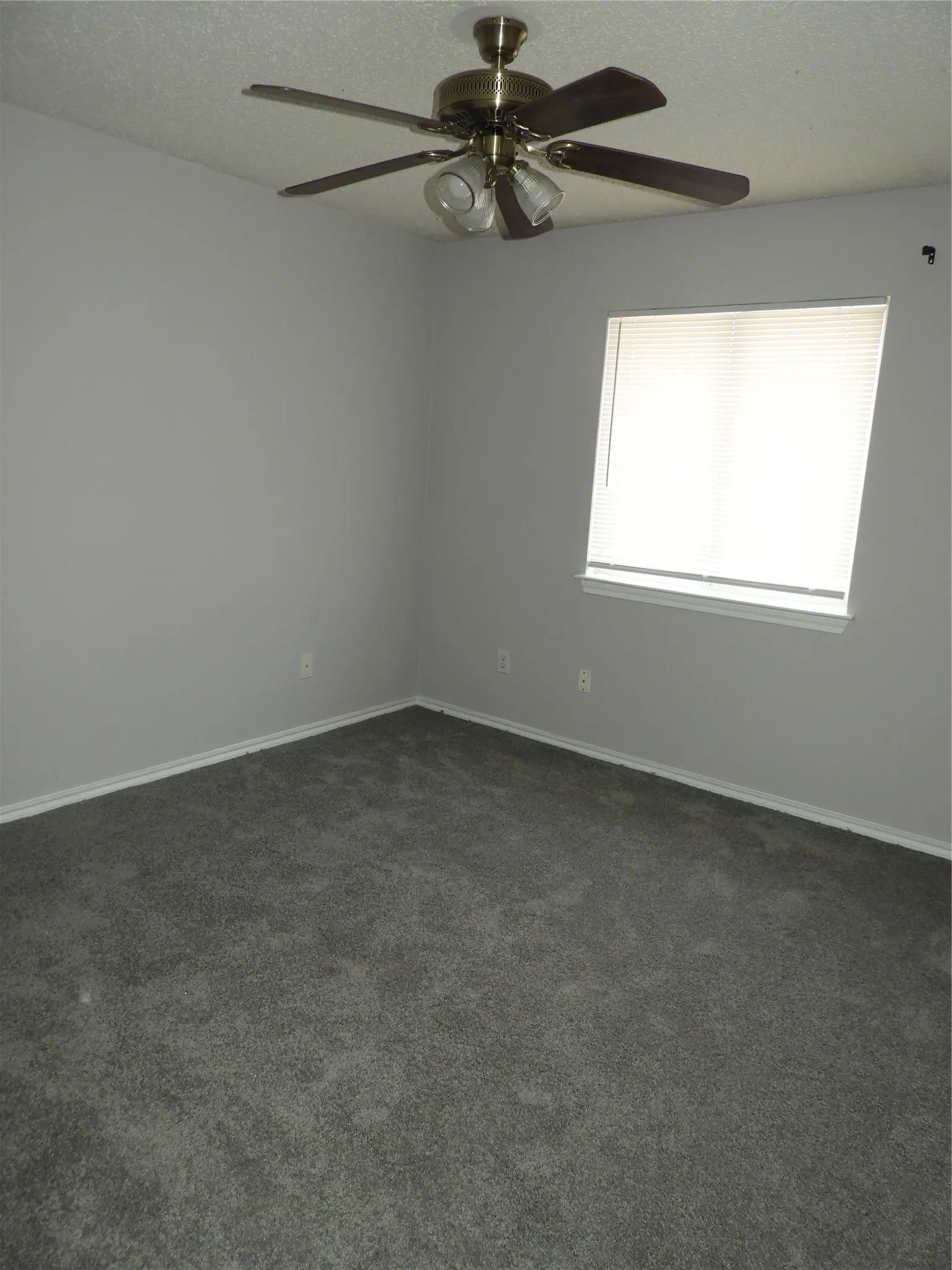 Bedroom #2 with ceiling fan and walk-in closet