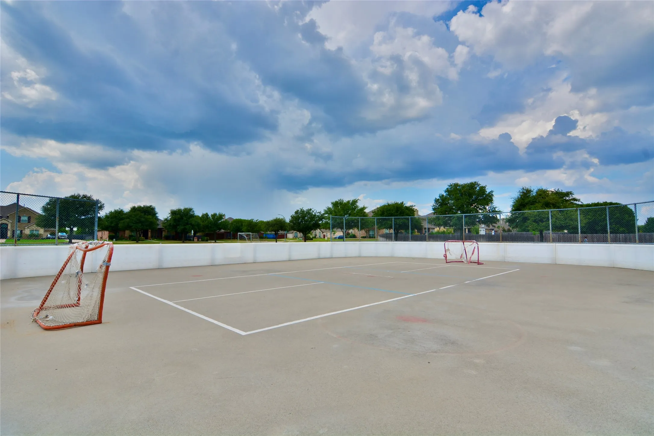 Roller hockey rink