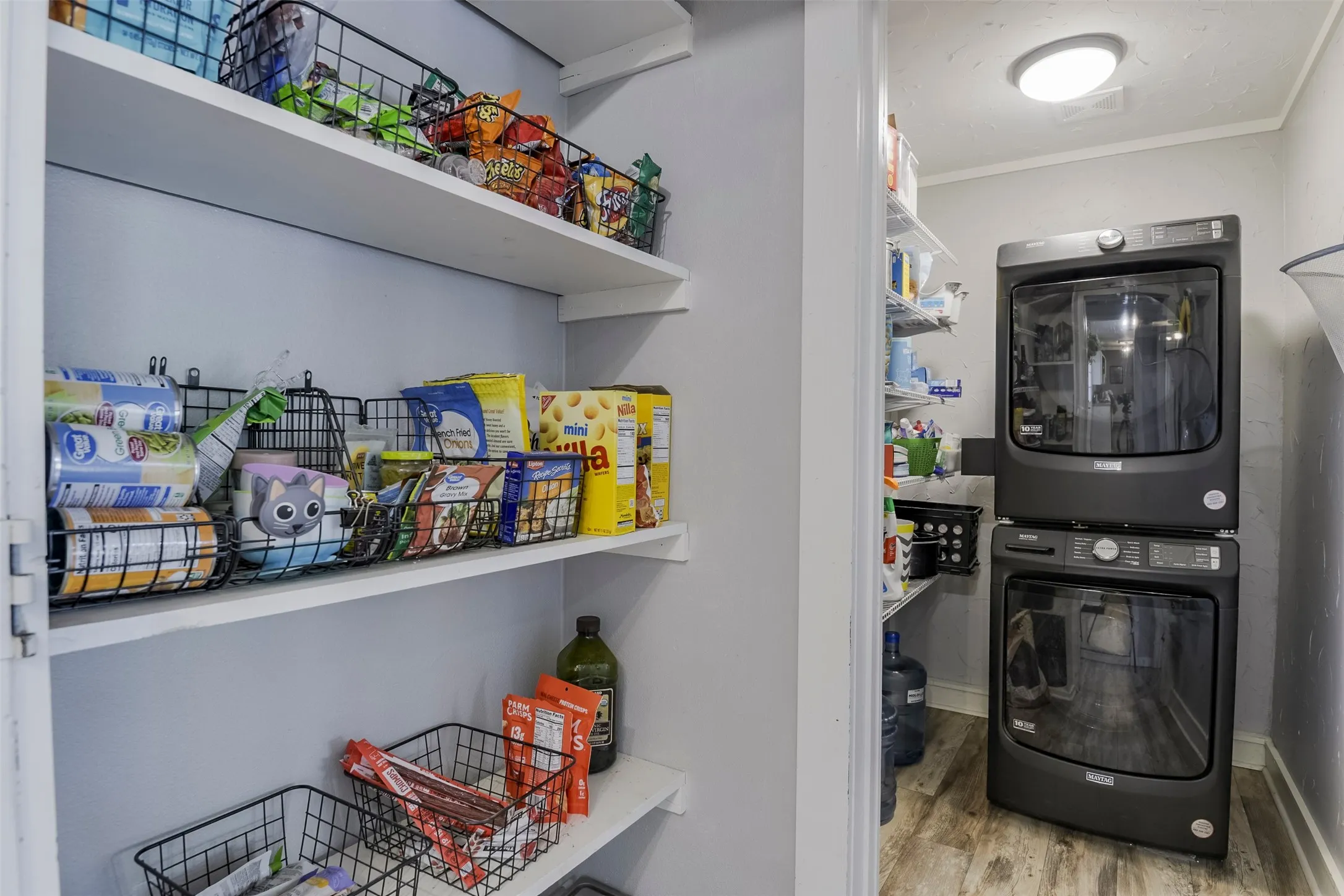 Pantry and laundry view