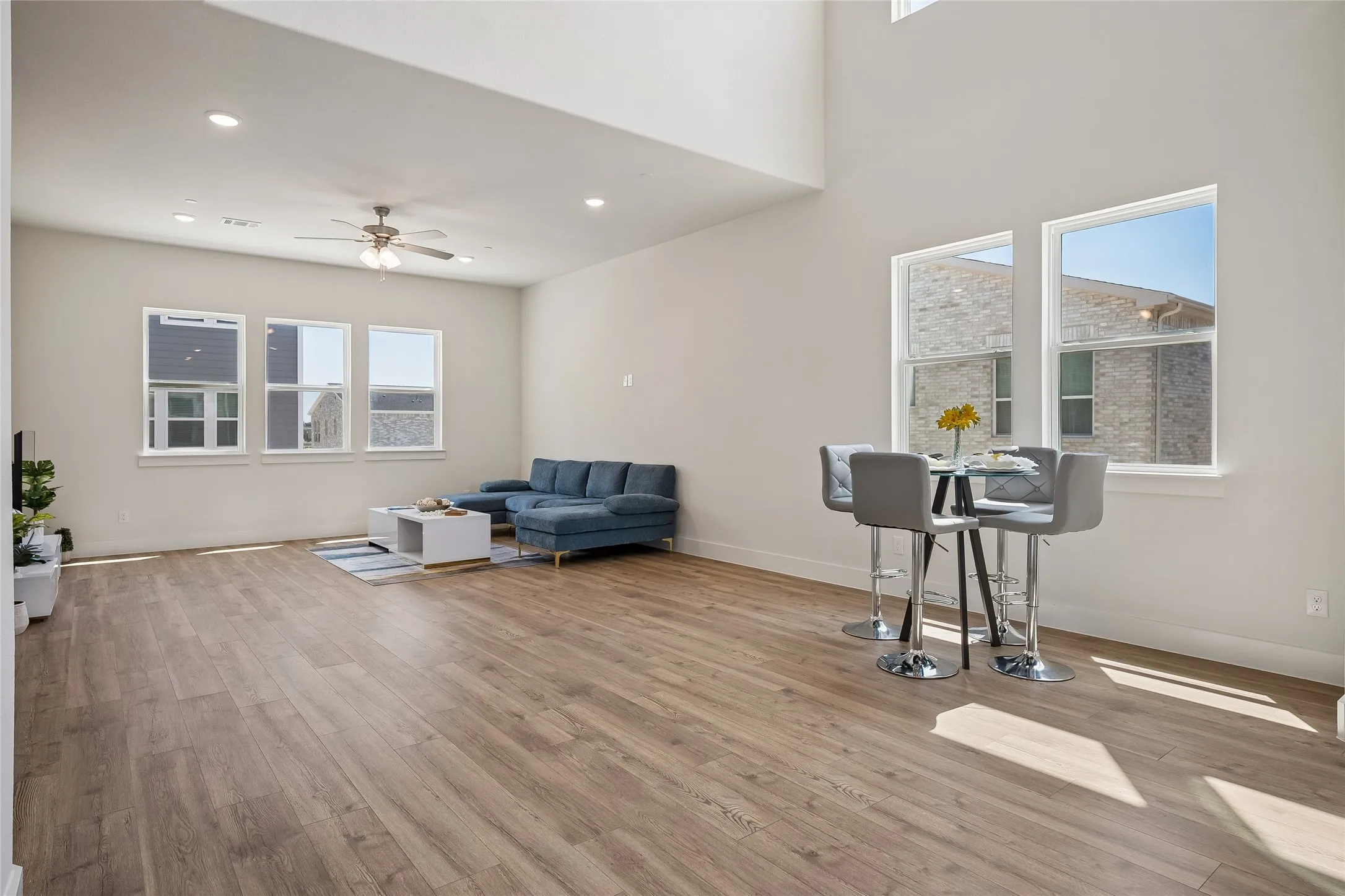 View of open Dining and Living space