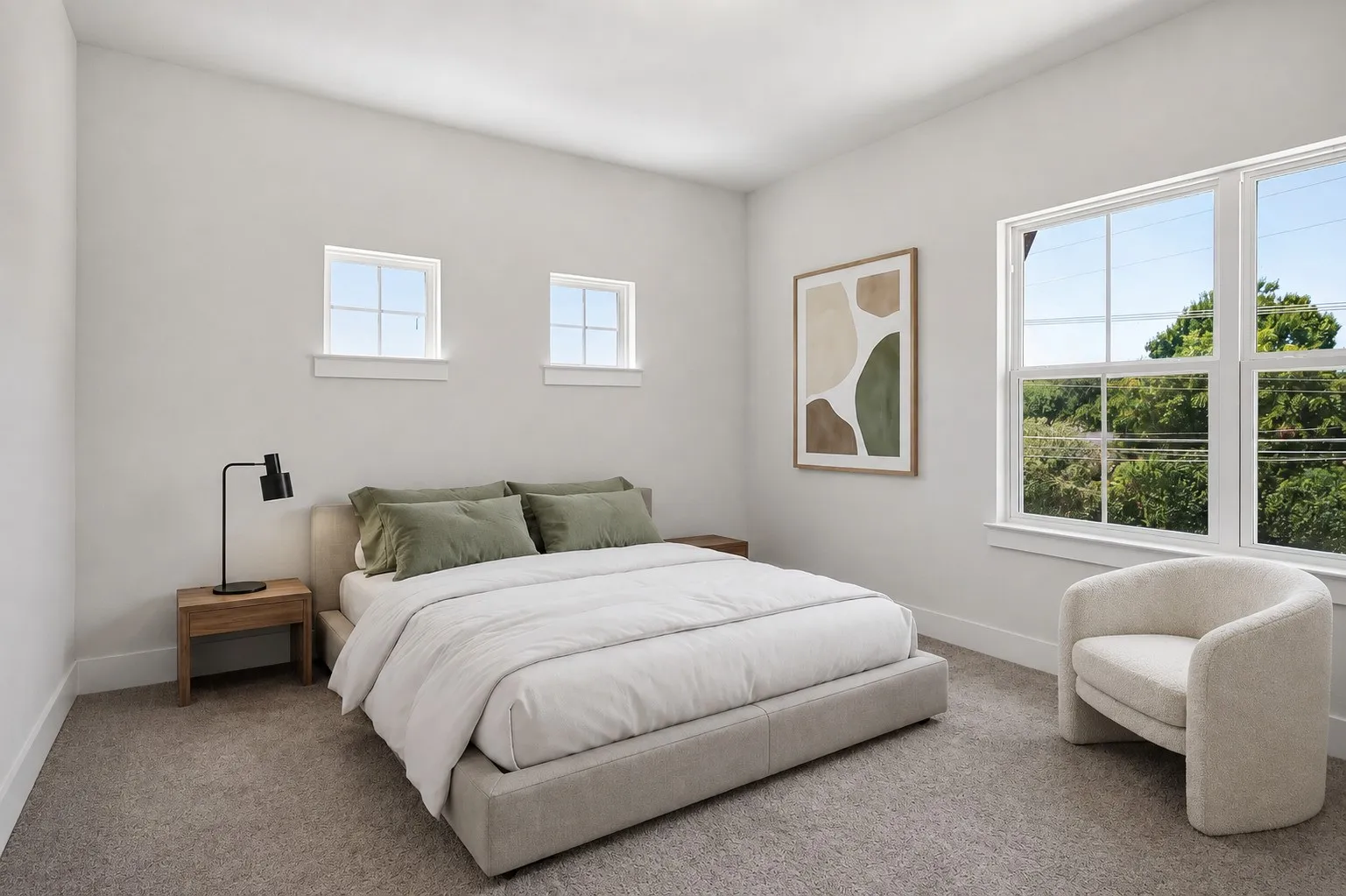 Split Bedroom upstairs - Virtually Staged