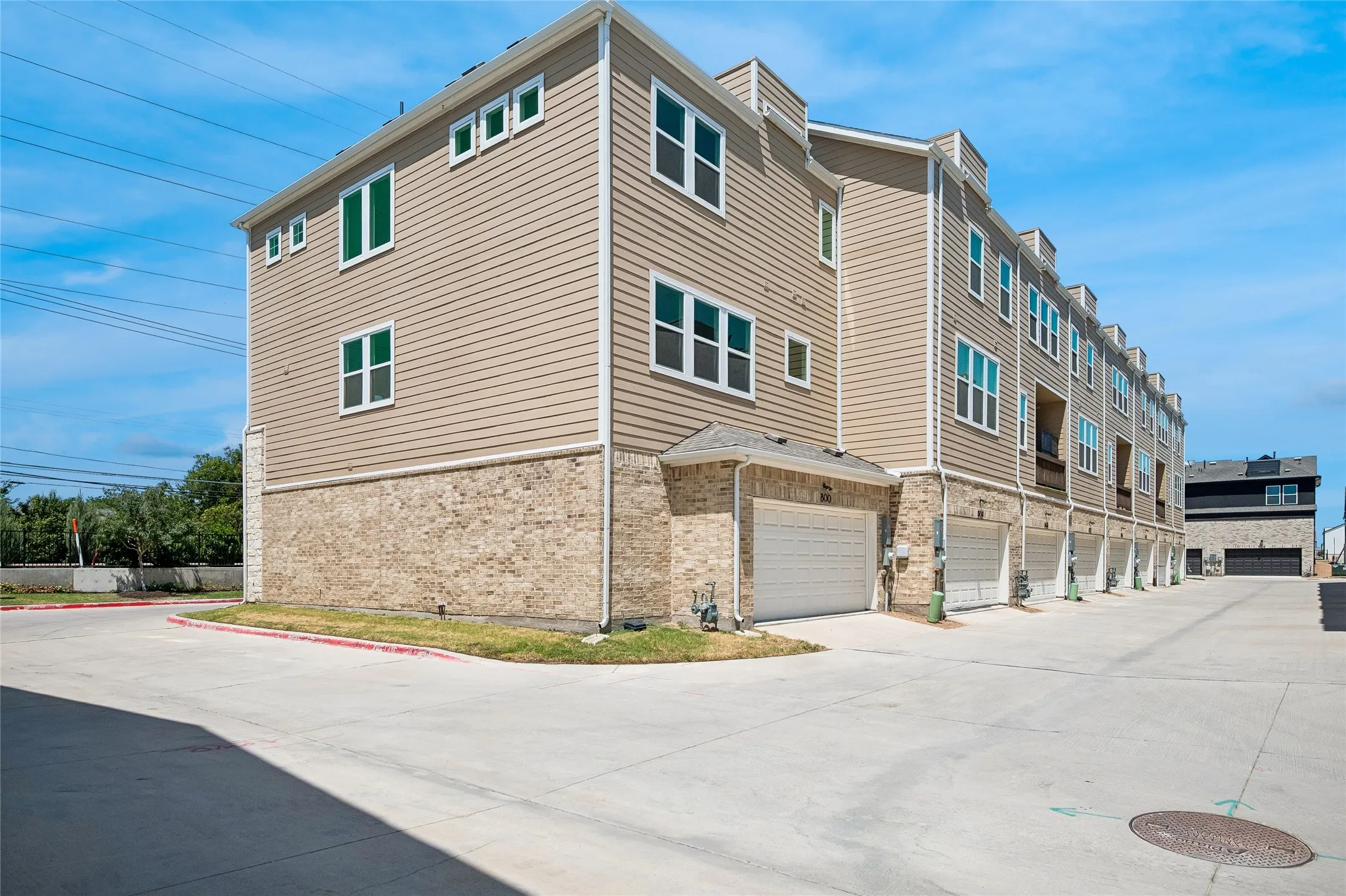 Rear view of unit