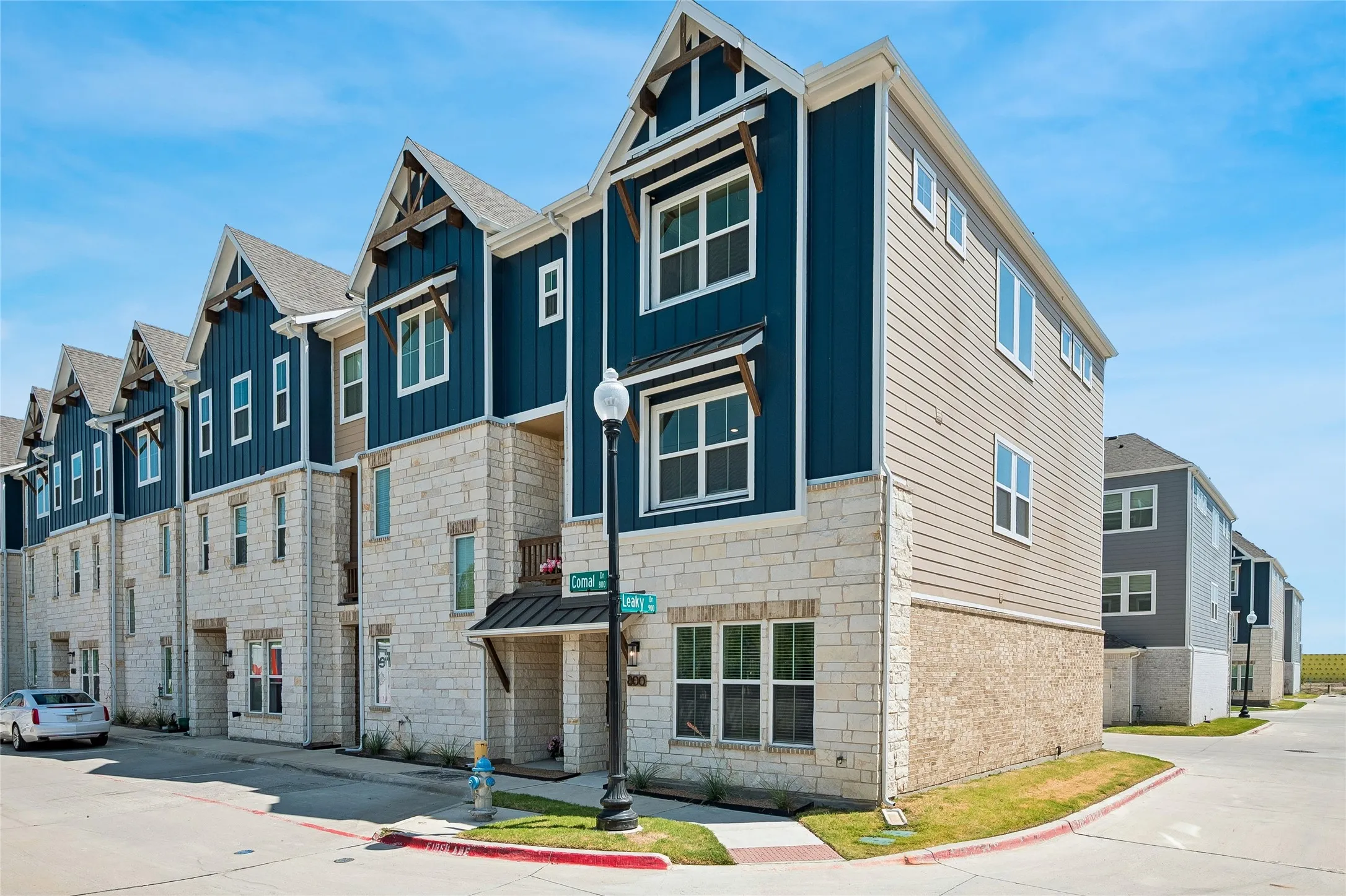 End unit provides most space, light and oversized garage