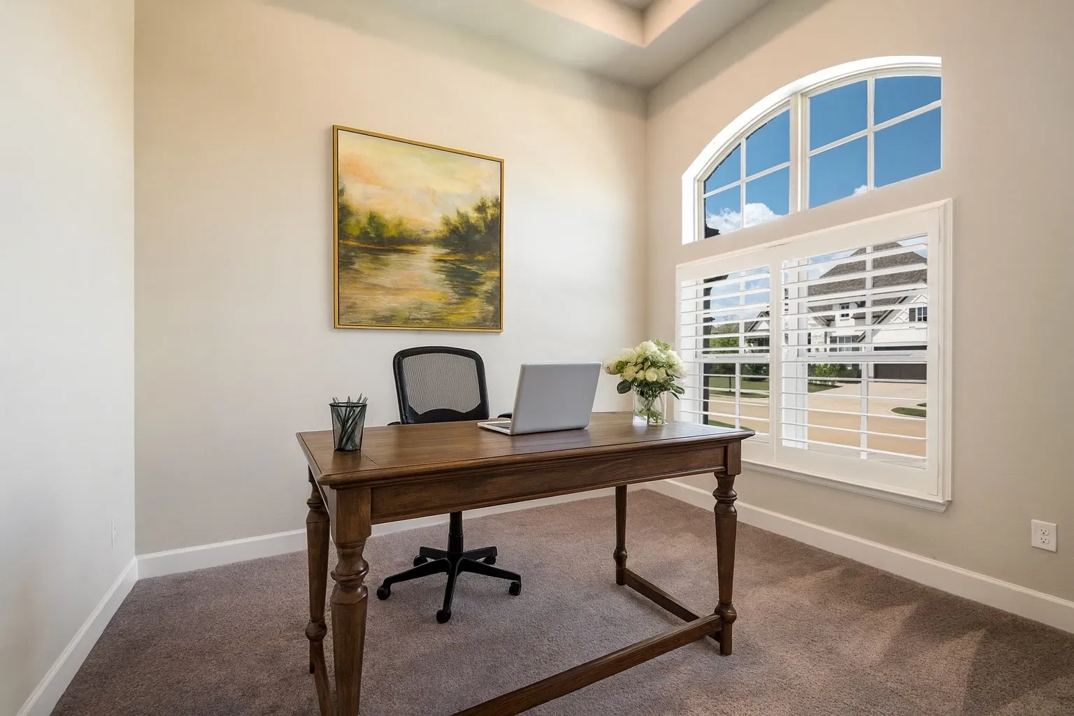 Photo shopped desk in study