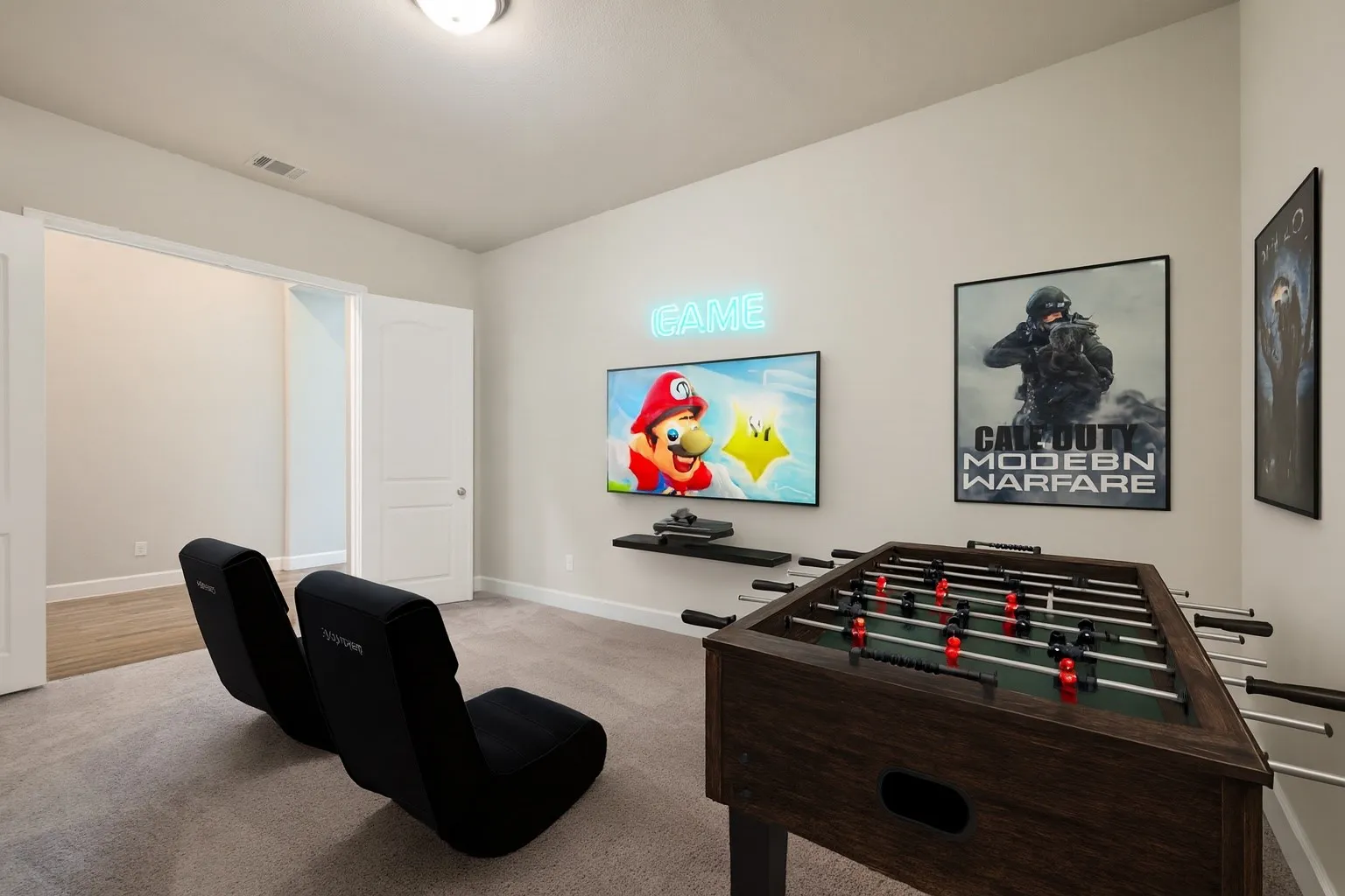 Photo Shopped game room
