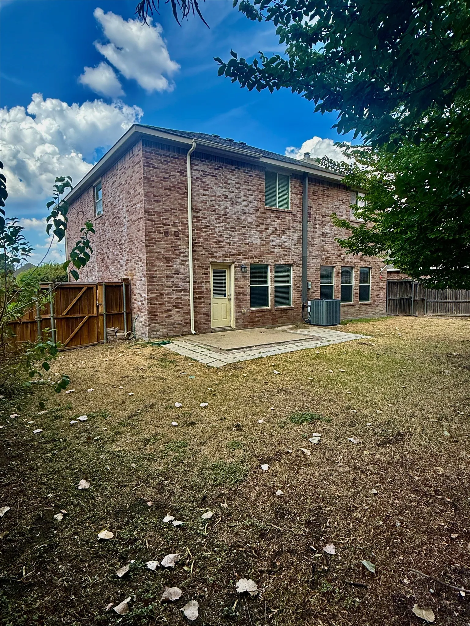 Brick exterior with multiple windows