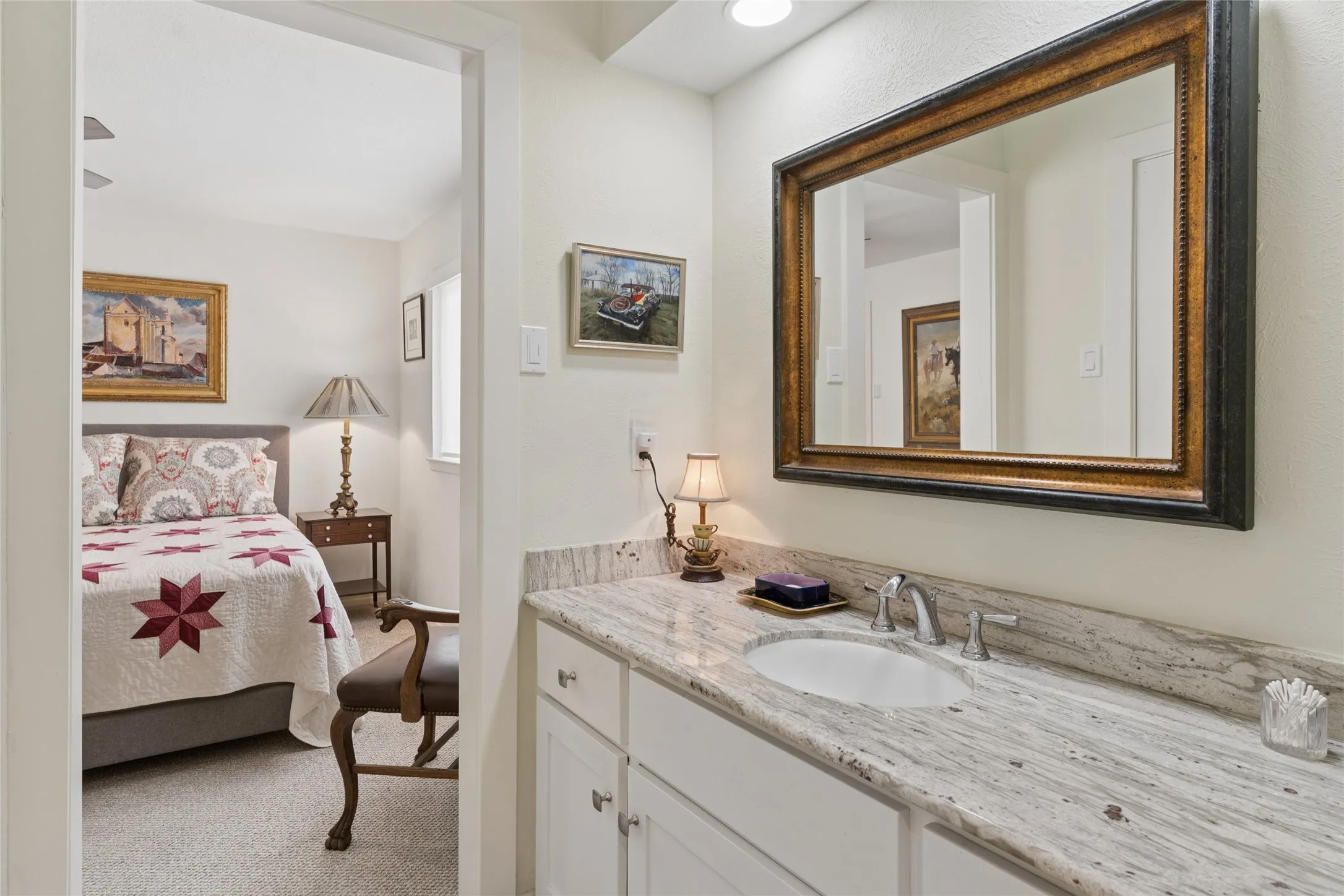 View from bath to guest suite two