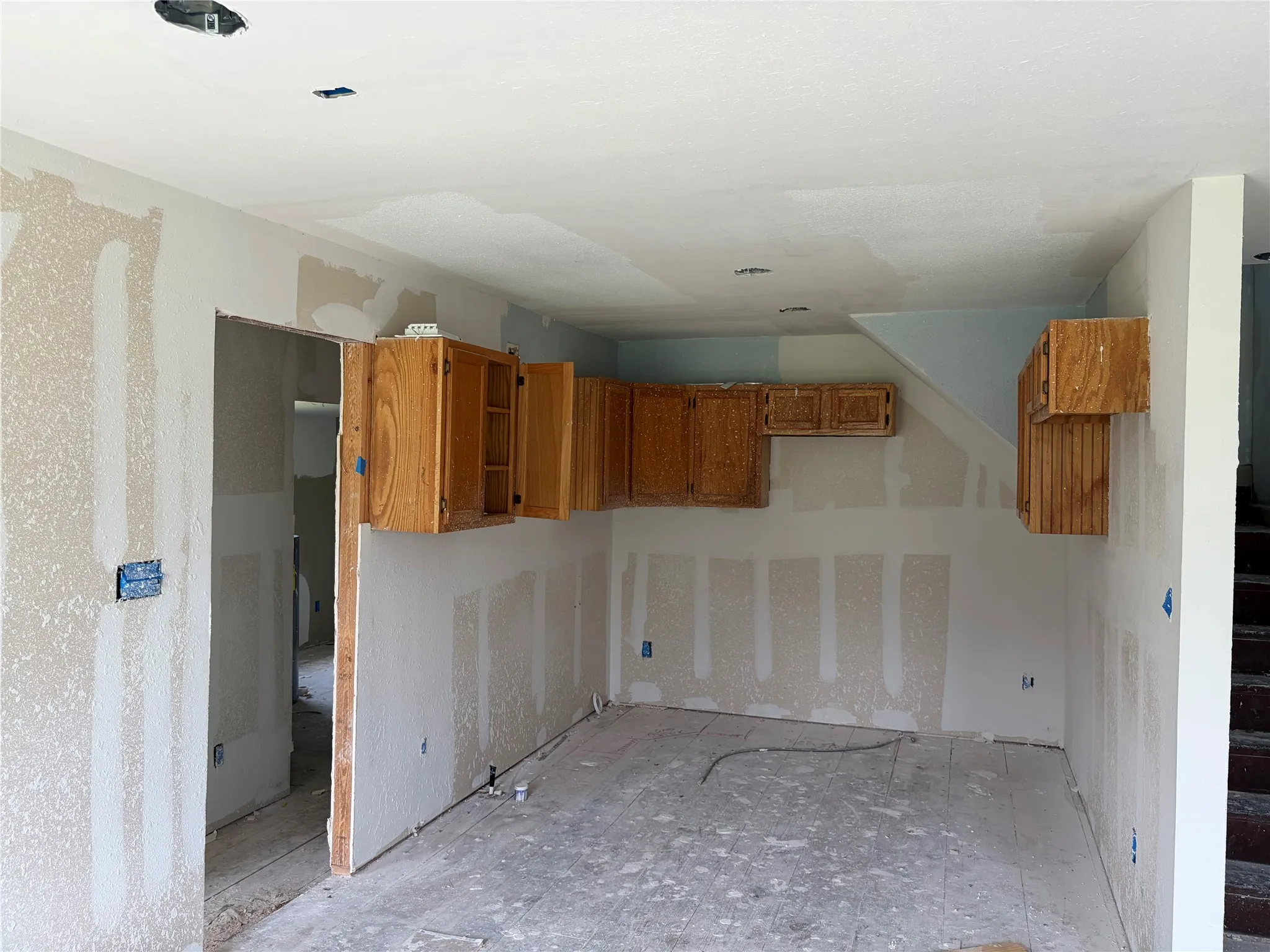 Unfinished kitchen