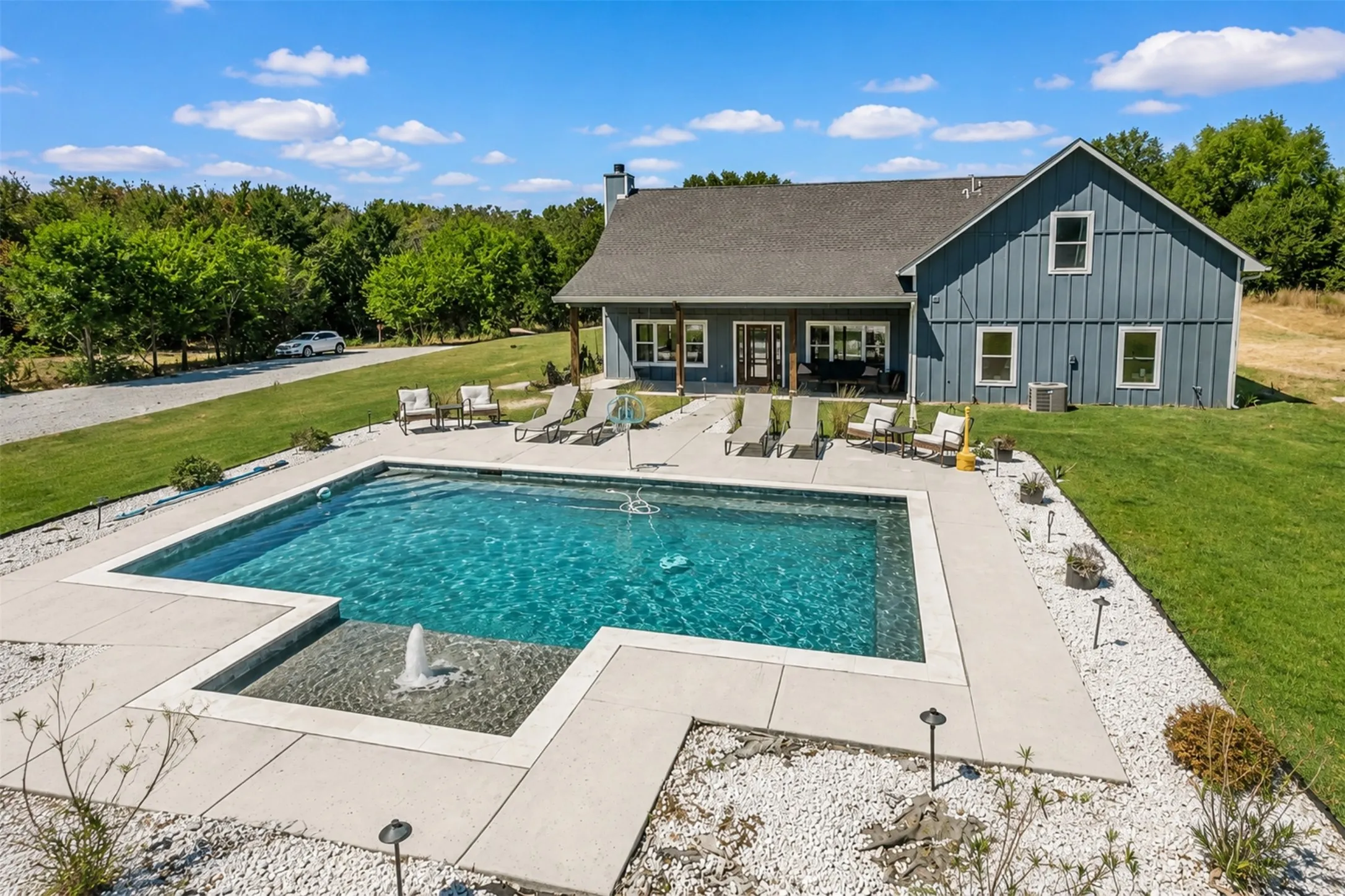 gunite, pebbletech finish
