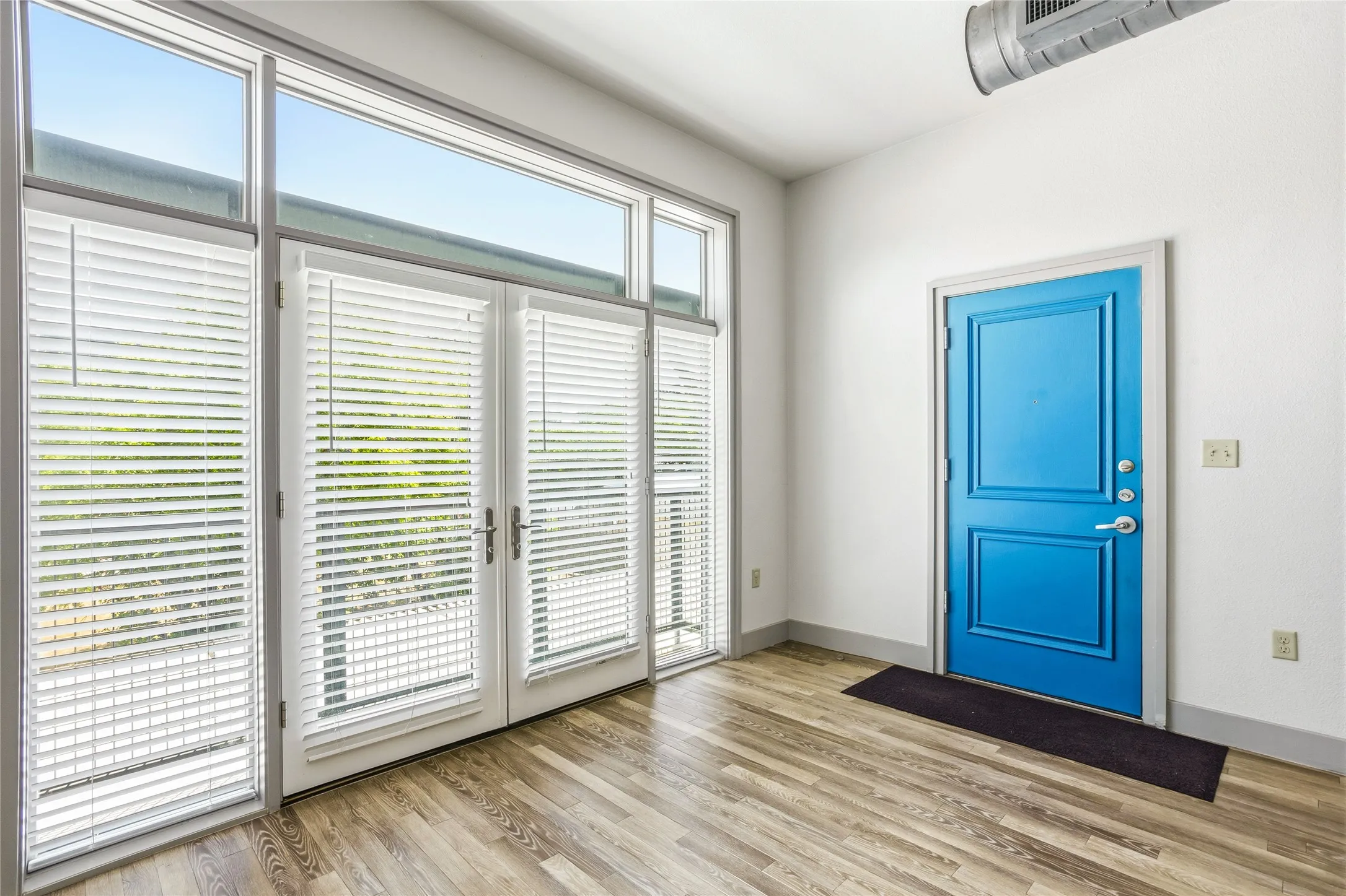 Looking back at entry door