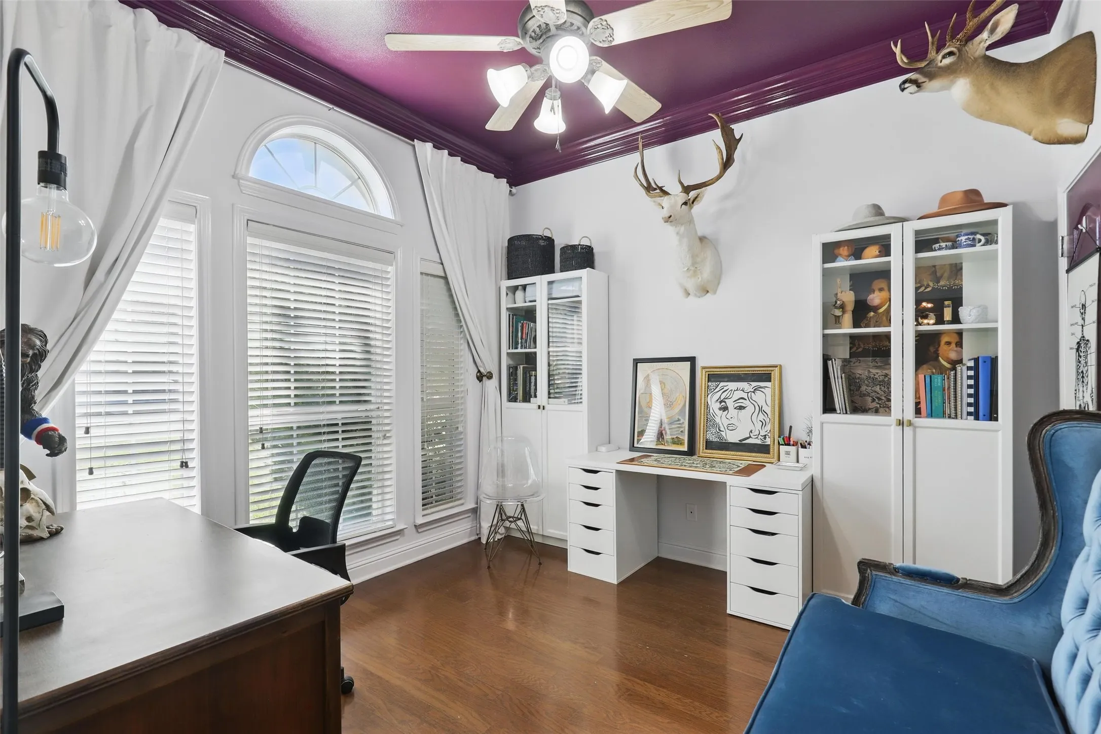 Hardwood-style flooring throughout