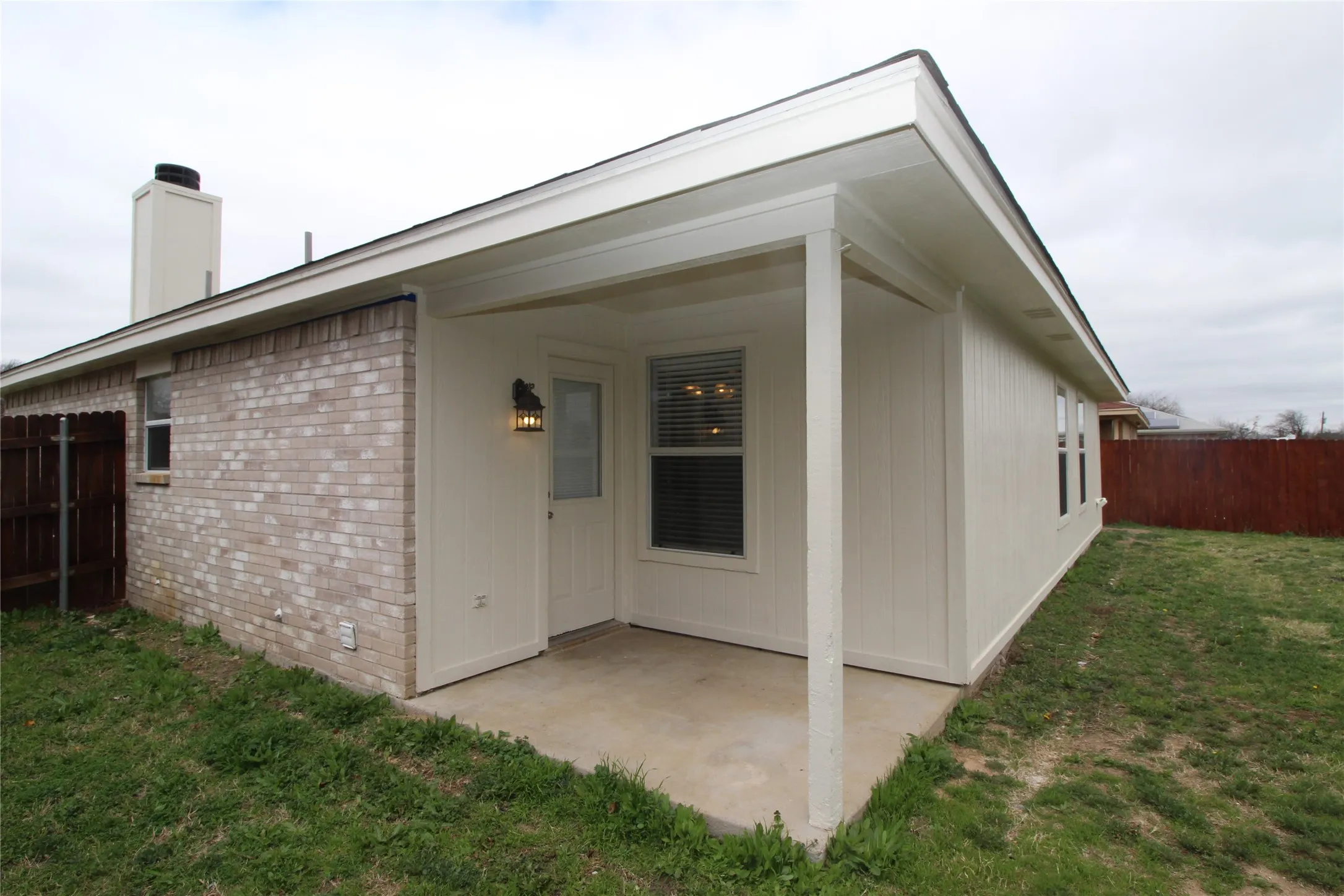 Covered back porch