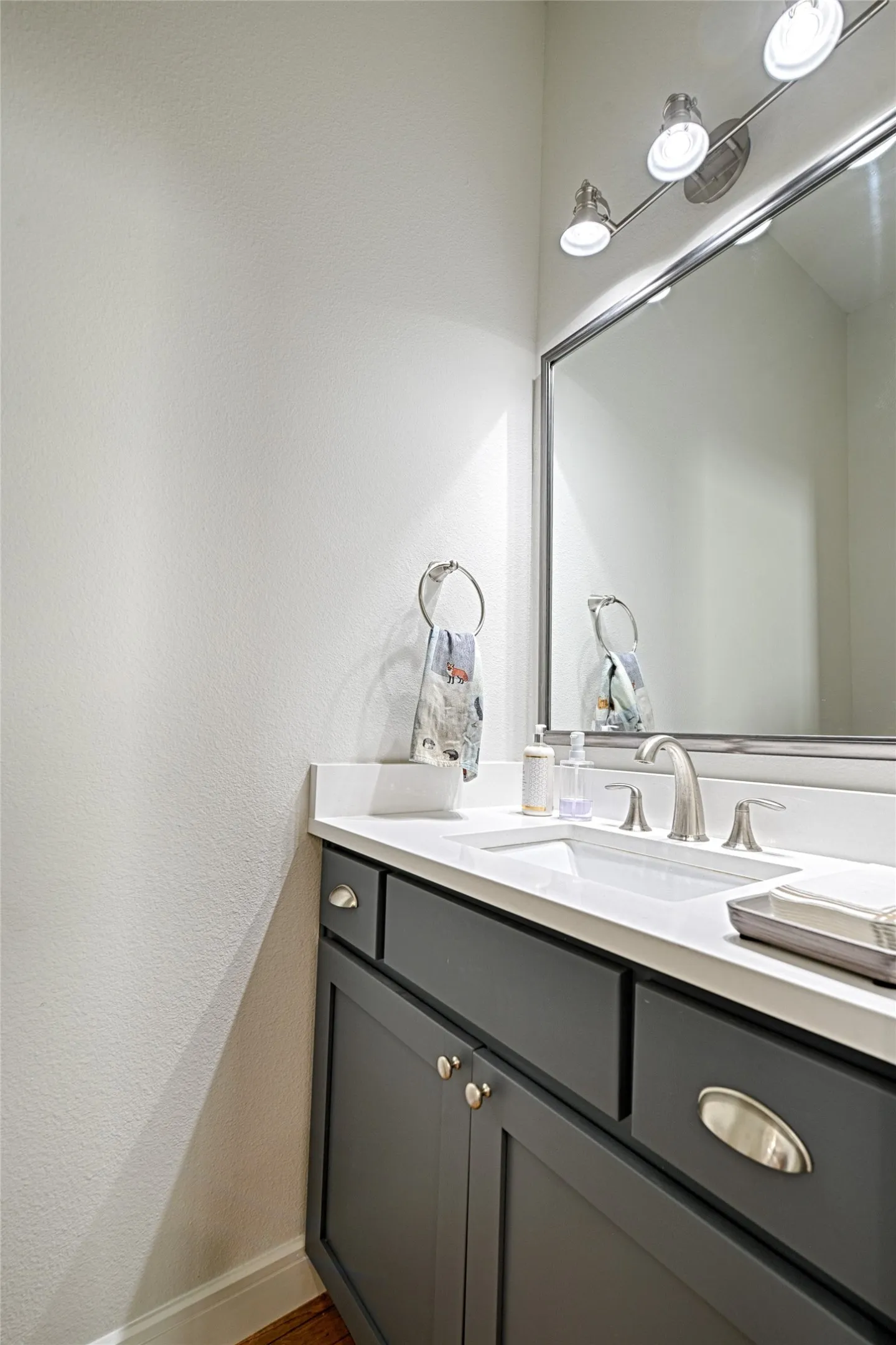 half bath on living level