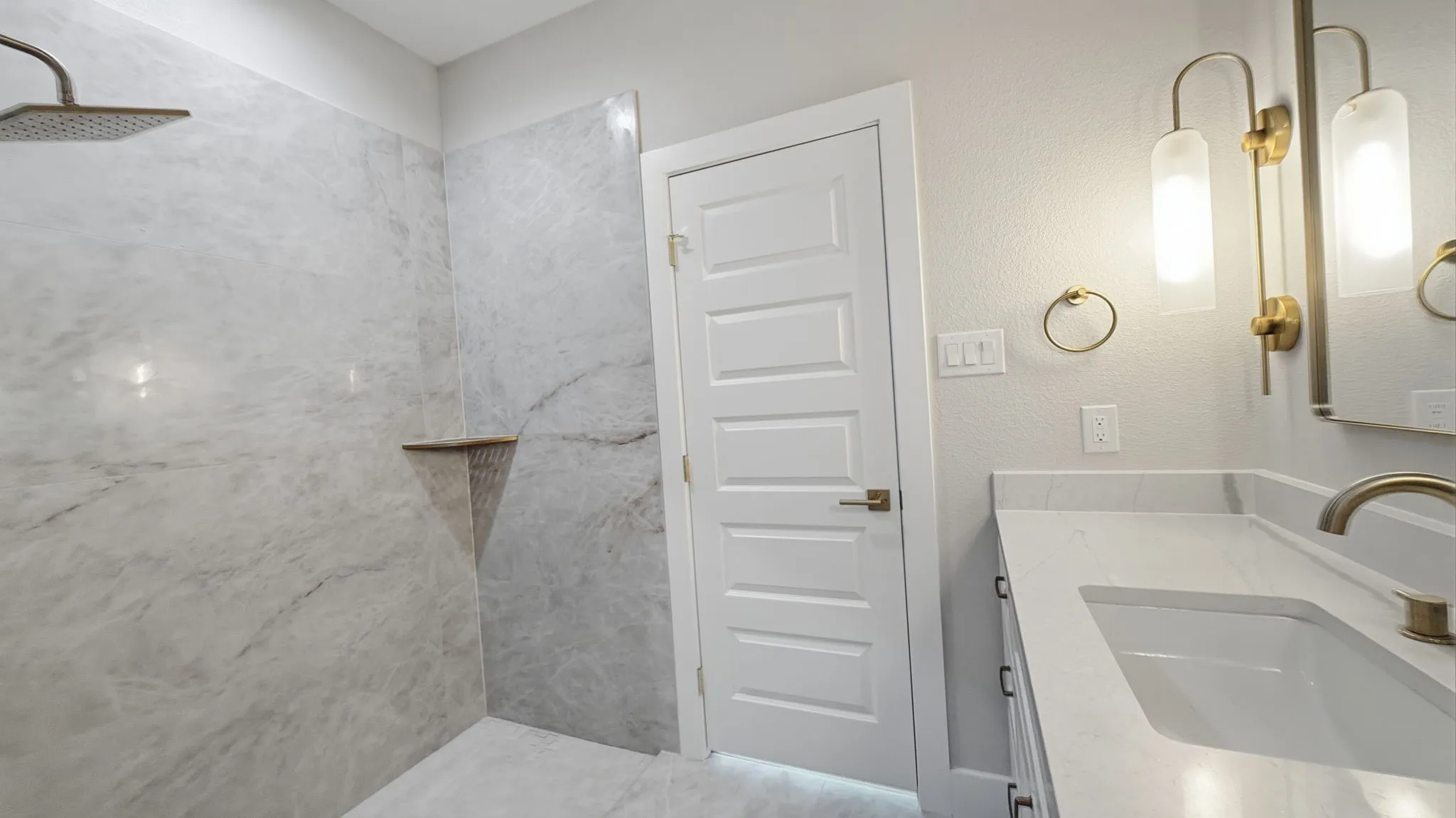 Large oversized walk in shower in primary bath