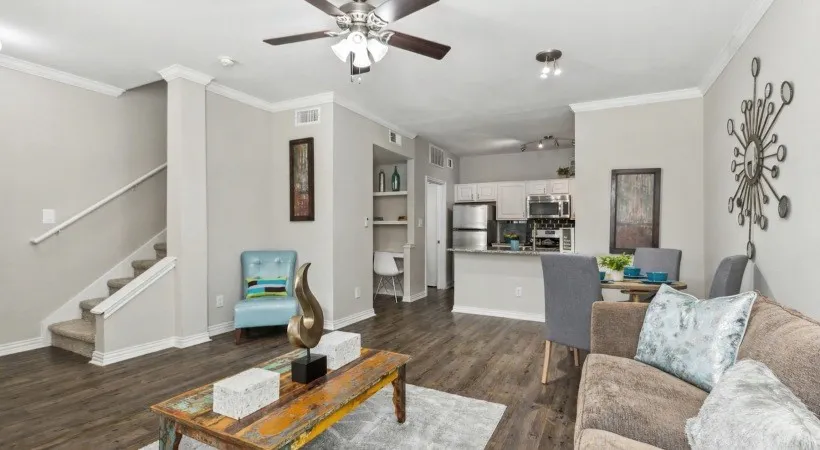 Image of Furnished Model Home. Actual unit will have similar finishes but may vary. Units are not furnished.