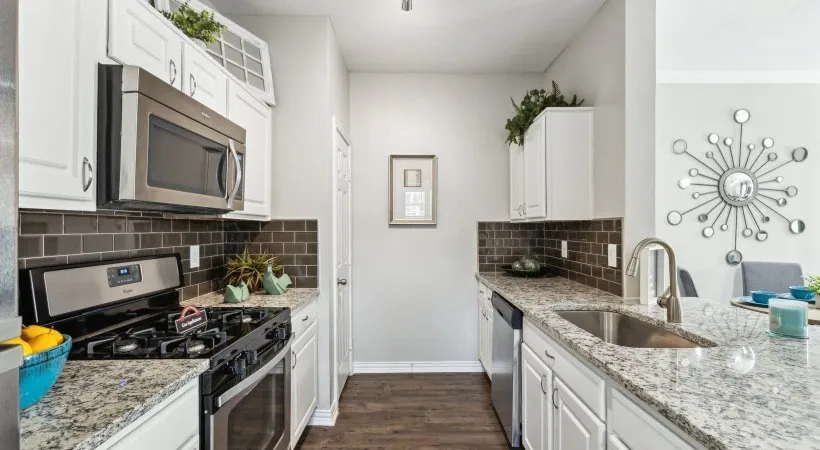 Image of Furnished Model Home. Actual unit will have similar finishes but may vary. Units are not furnished.